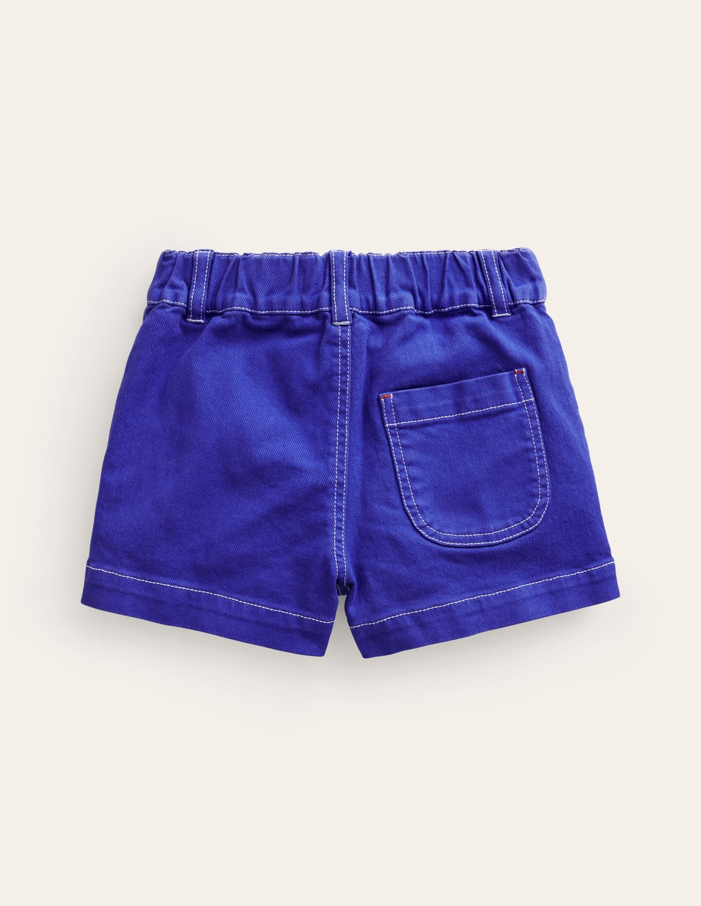 Shorts mit hohem Bund-Blaureiher