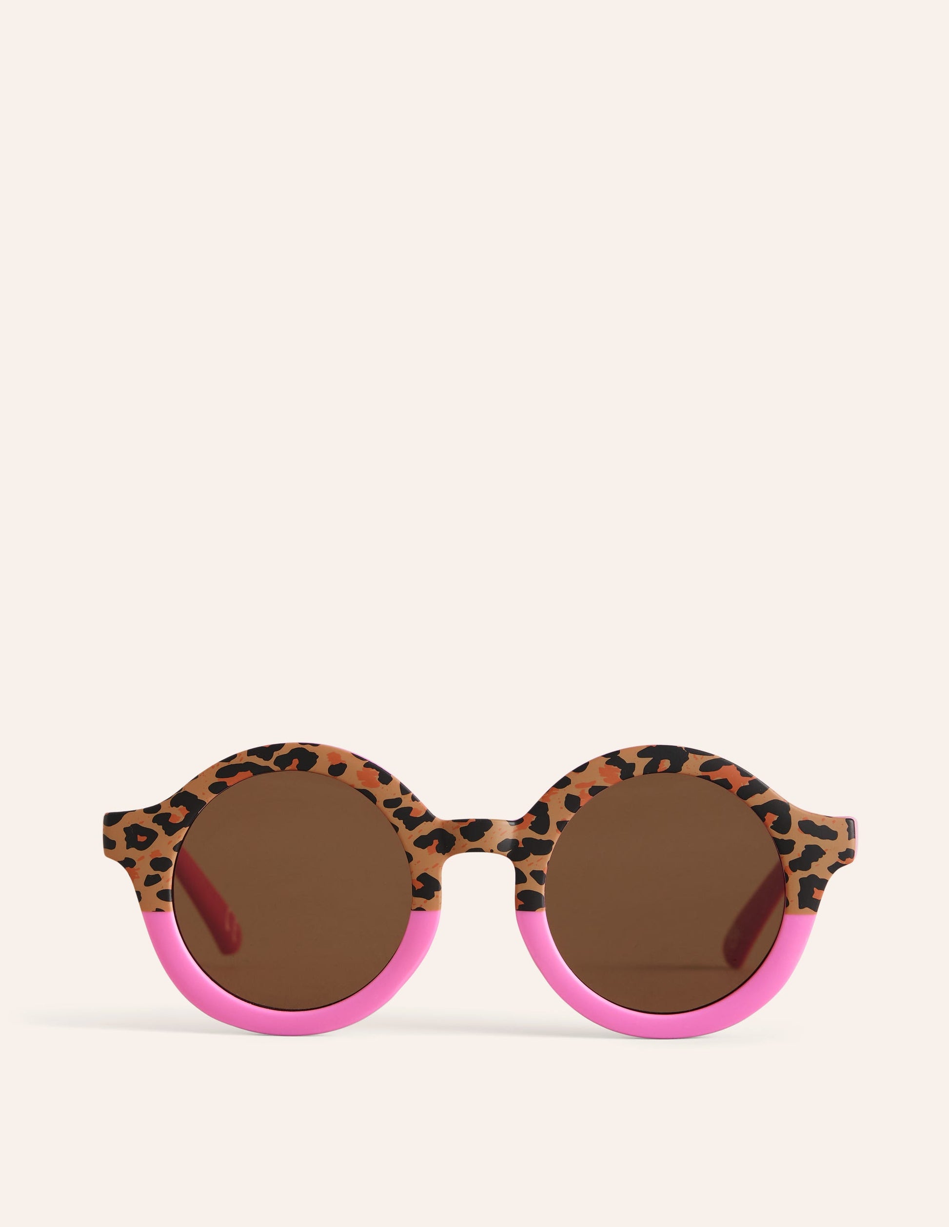 Klassische Sonnenbrille-Rosa Leopardenmuster-1