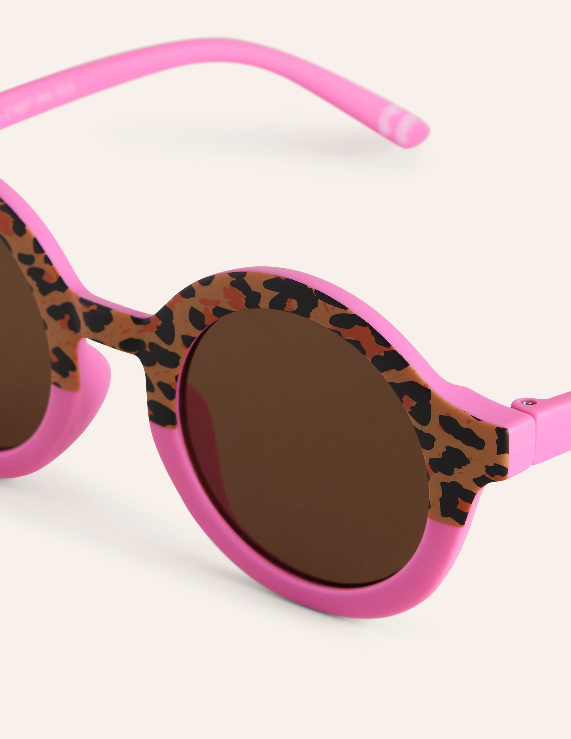 Klassische Sonnenbrille-Rosa Leopardenmuster-2