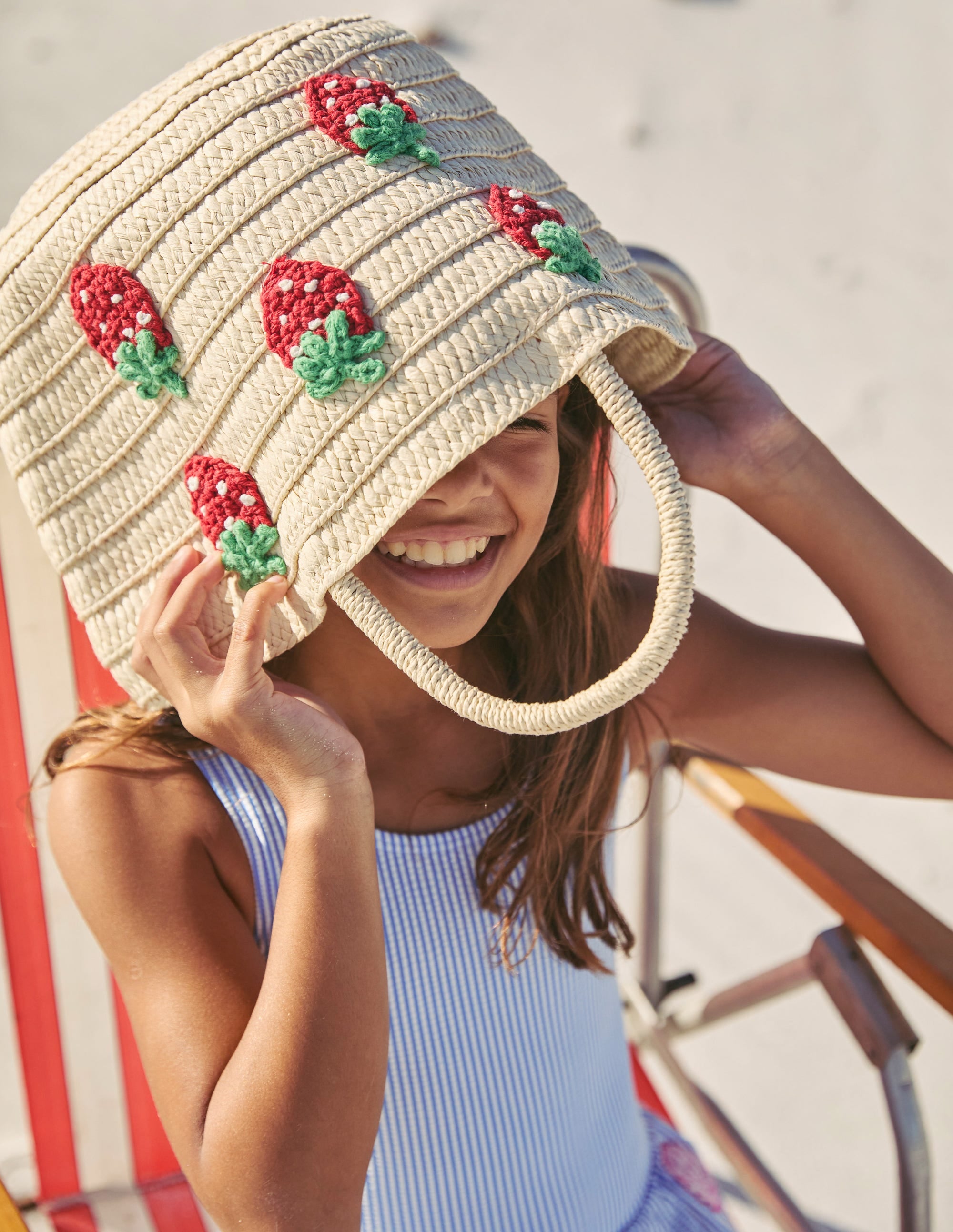 Panier-Fraises brodées - Image 3