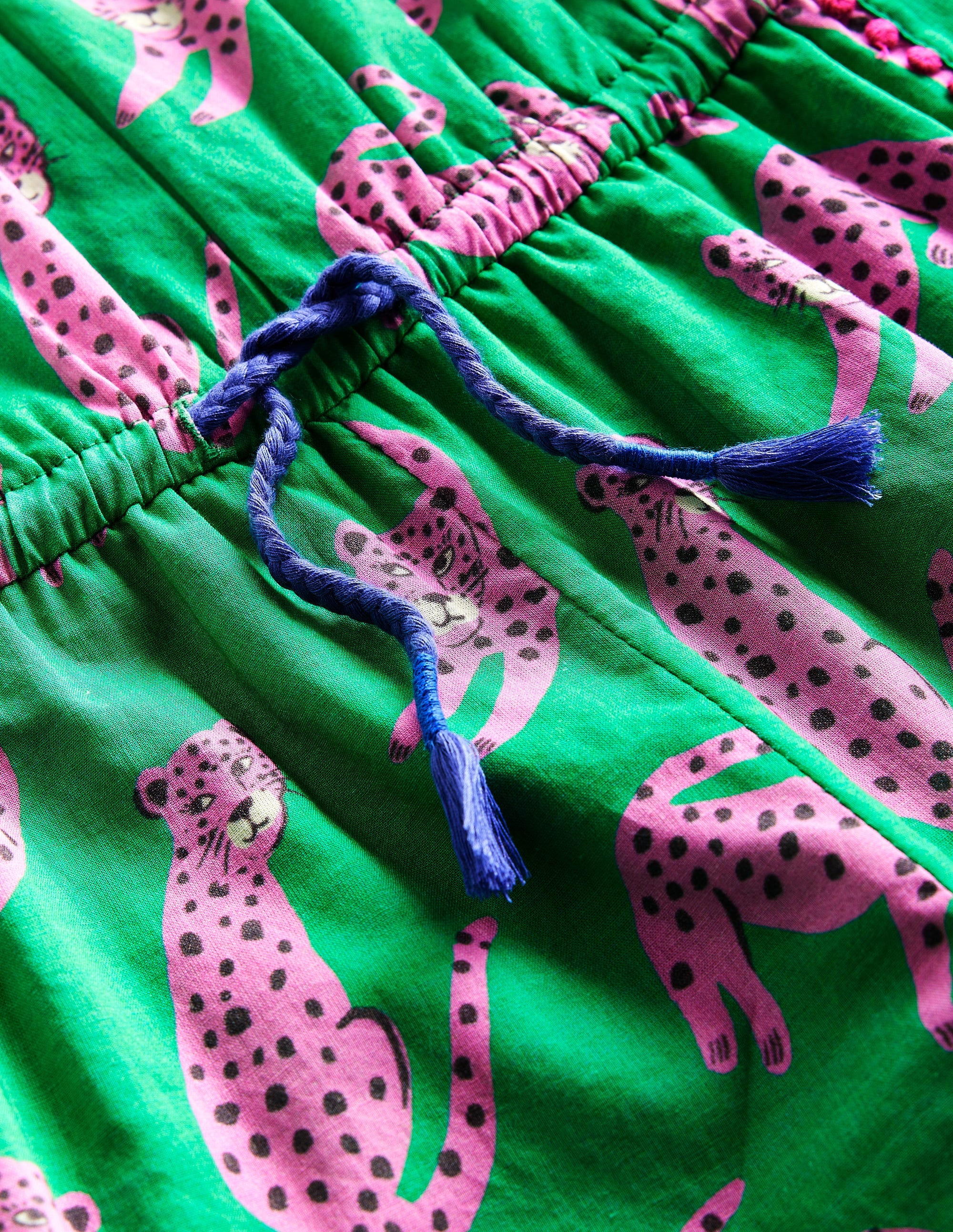 Combishort de vacances tissé-Léopard vert - Image 3