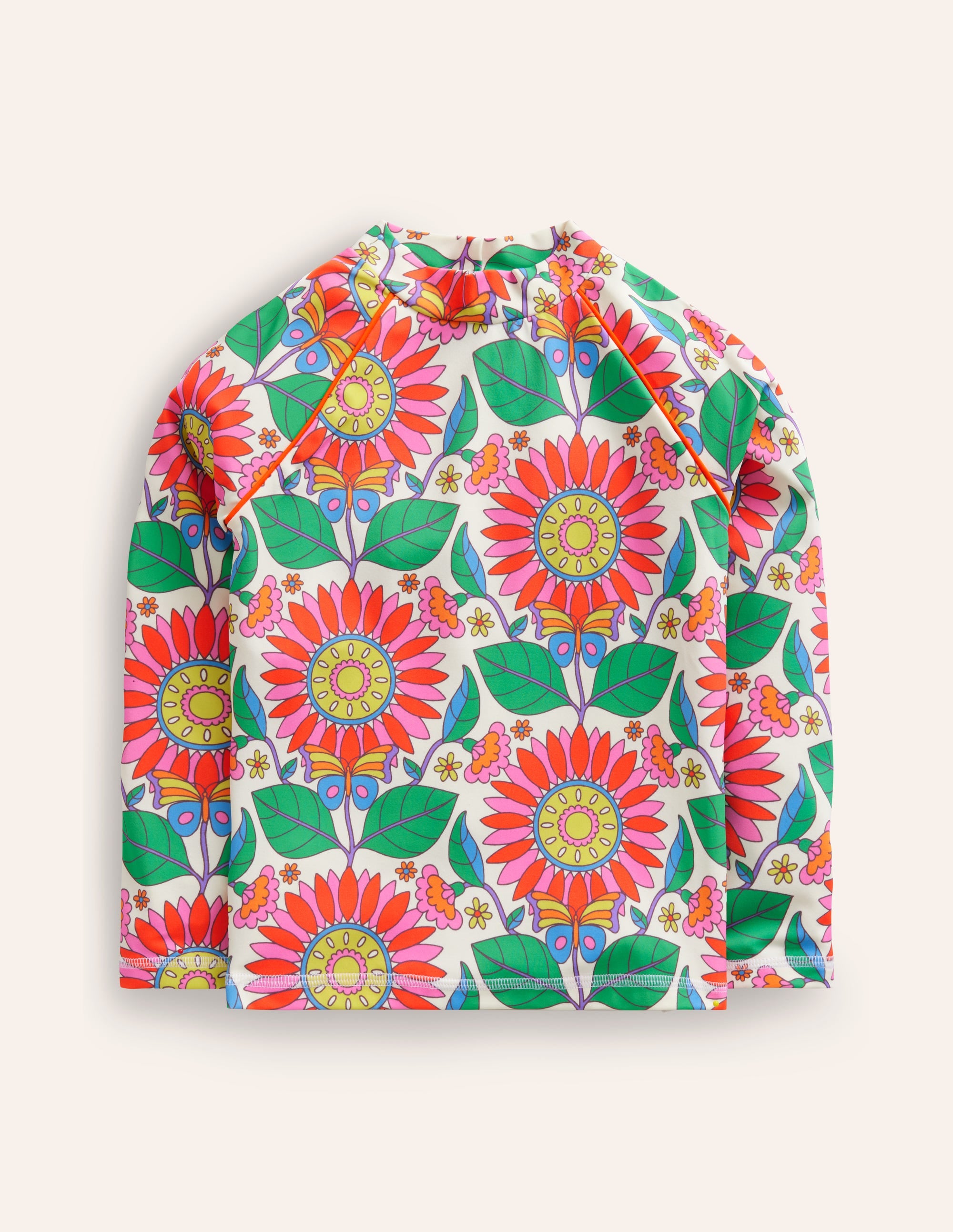 Haut de plage à motif-Motif Daisy Vine multi - Image 1