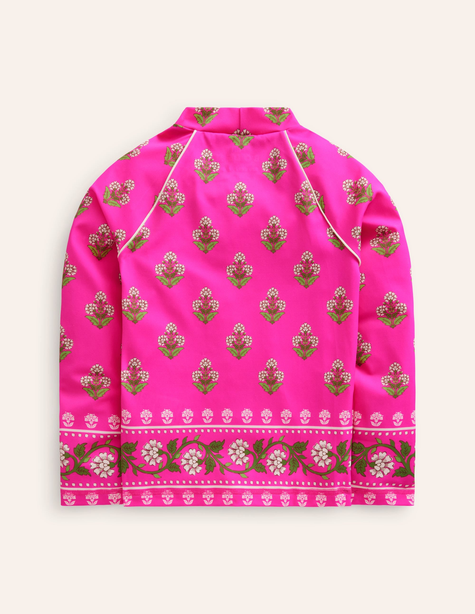 Gemustertes Rash Top-Pink Kleiner Holzblock - Image 2