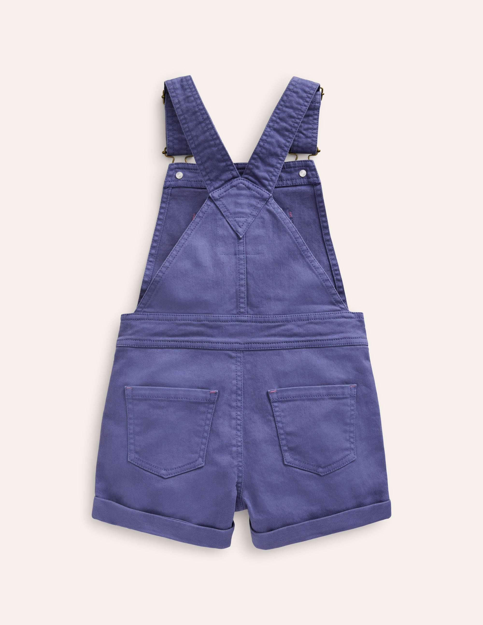Kurze Latzhose mit Herztaschen-Roboterblau - Image 2