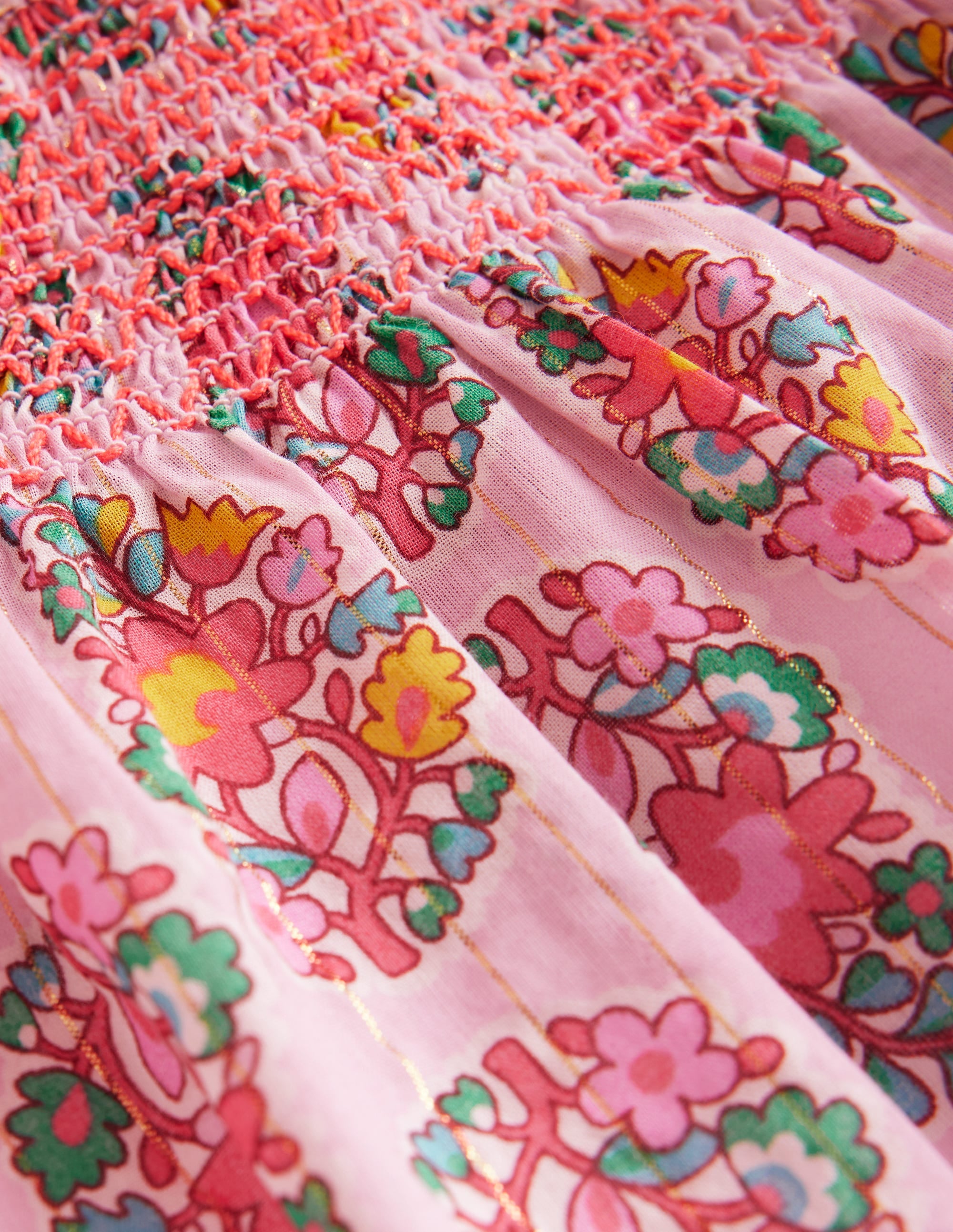 Gewebtes Smokoberteil-Zuckermandel Rosa Paisley - Image 5