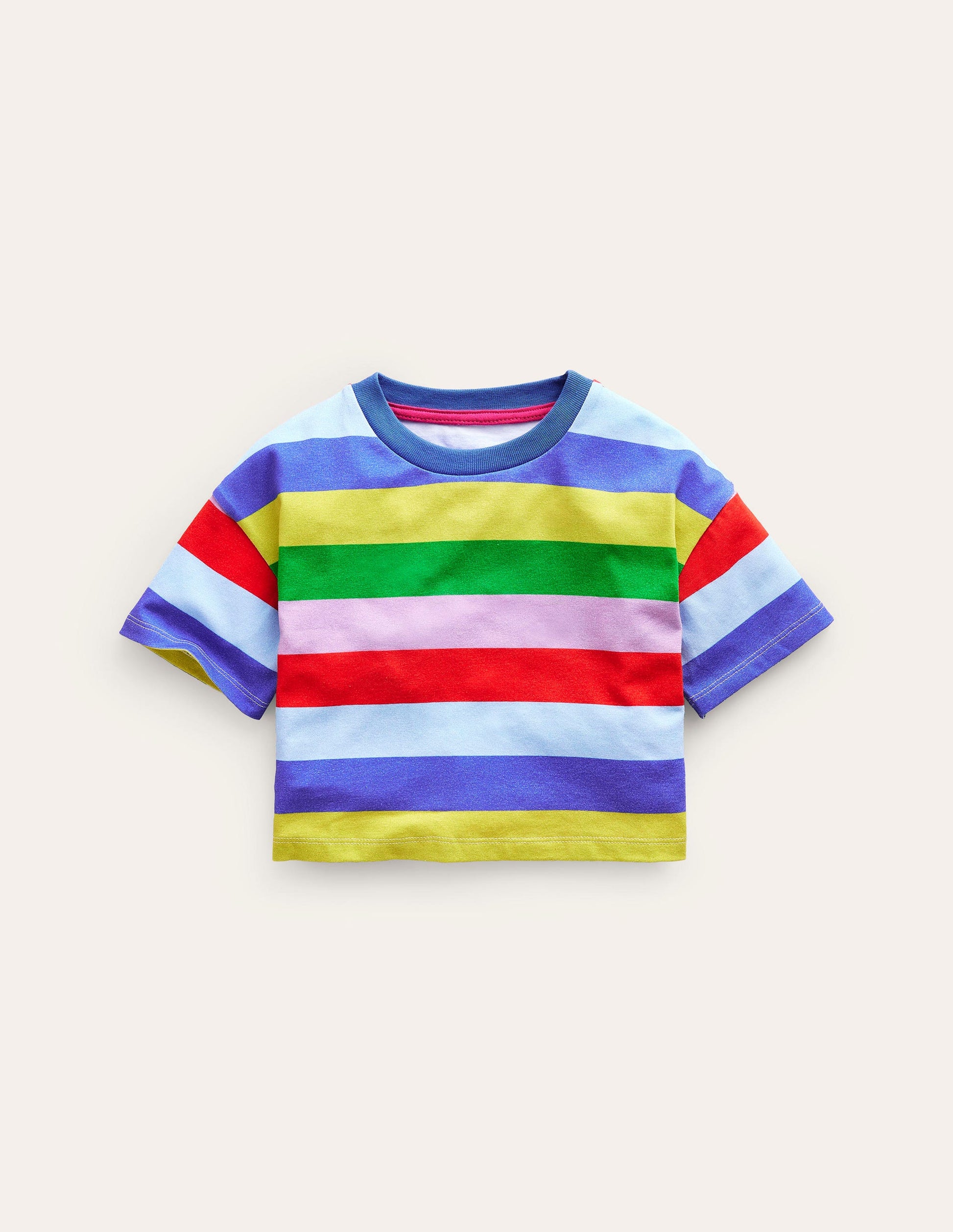 Relaxed T-shirt-Multi Stripe-1