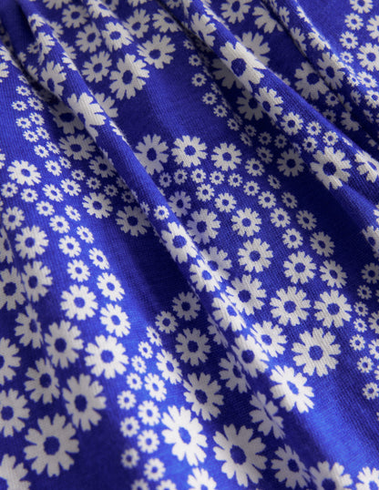 Jersey Harem Trousers-Greek Blue Wave-3