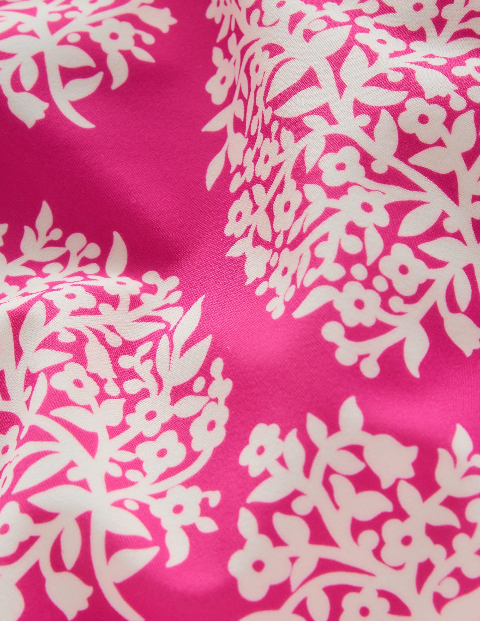 Maillot de bain imprimé à manches bouffantes-Petit motif Flower Stamp rose - Image 5