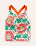 Haut de tankini à dos croisé-Motif Daisy Vine multi