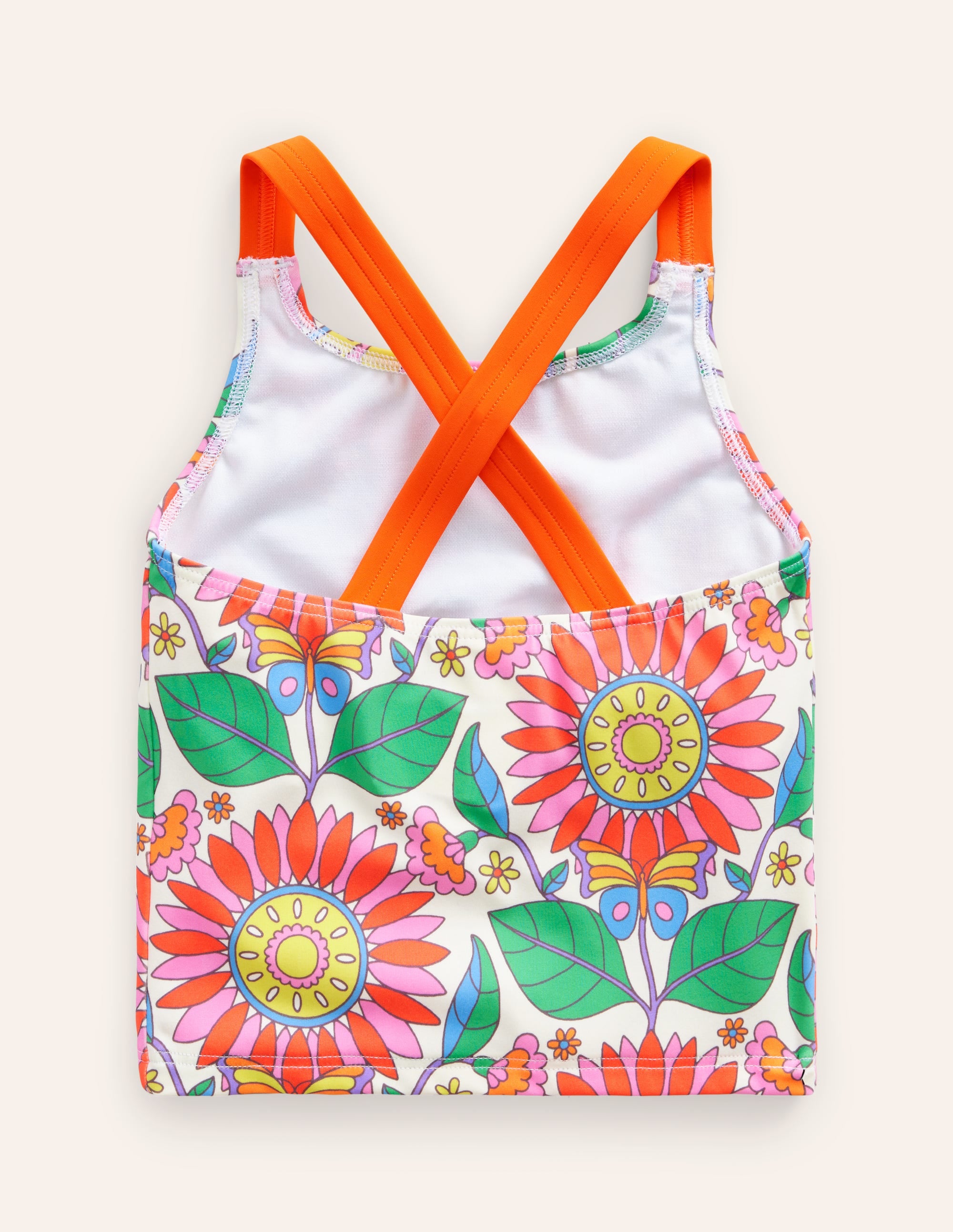 Haut de tankini à dos croisé-Motif Daisy Vine multi - Image 2