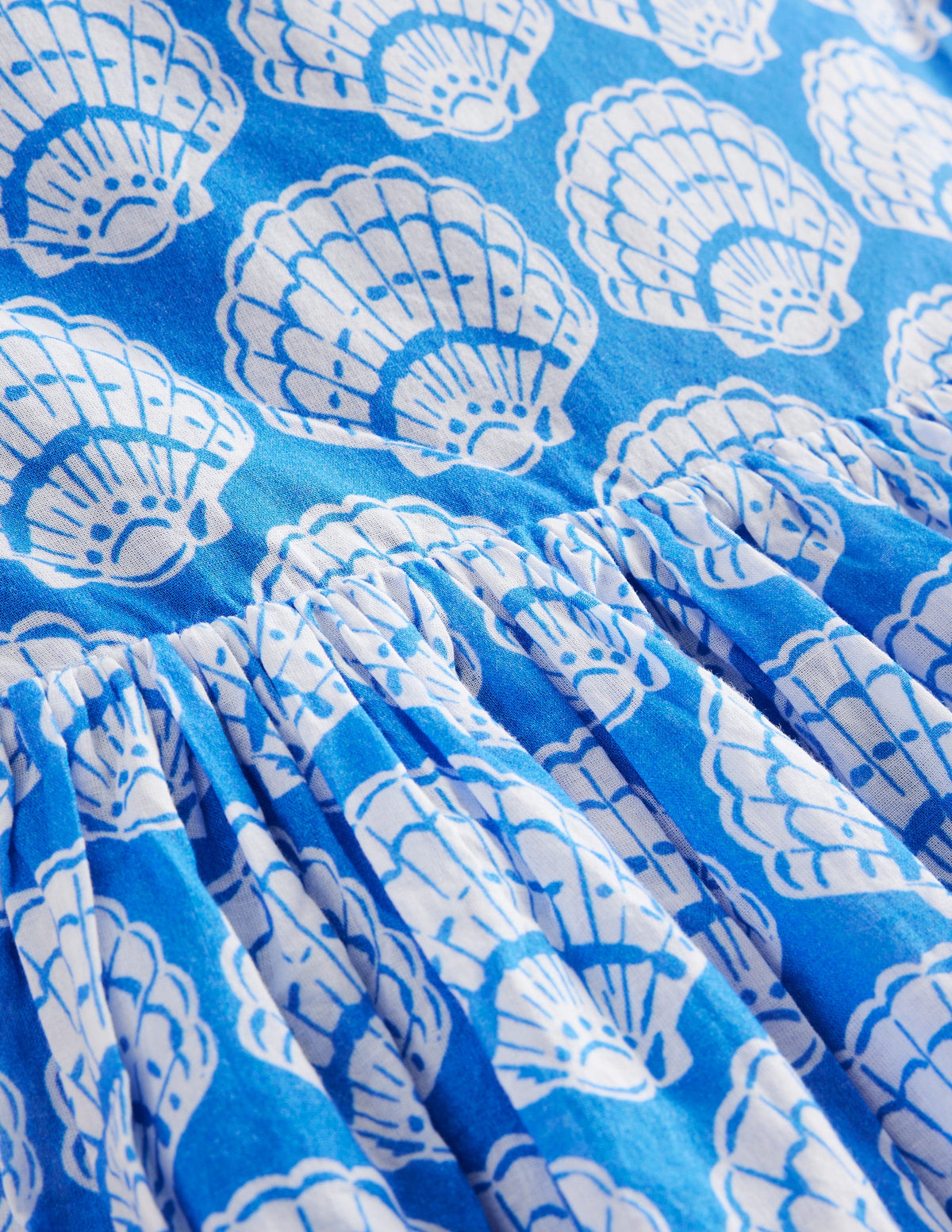 Kleid mit gekreuzten Rückenträgern-Blau Meeresmuscheln - Image 3
