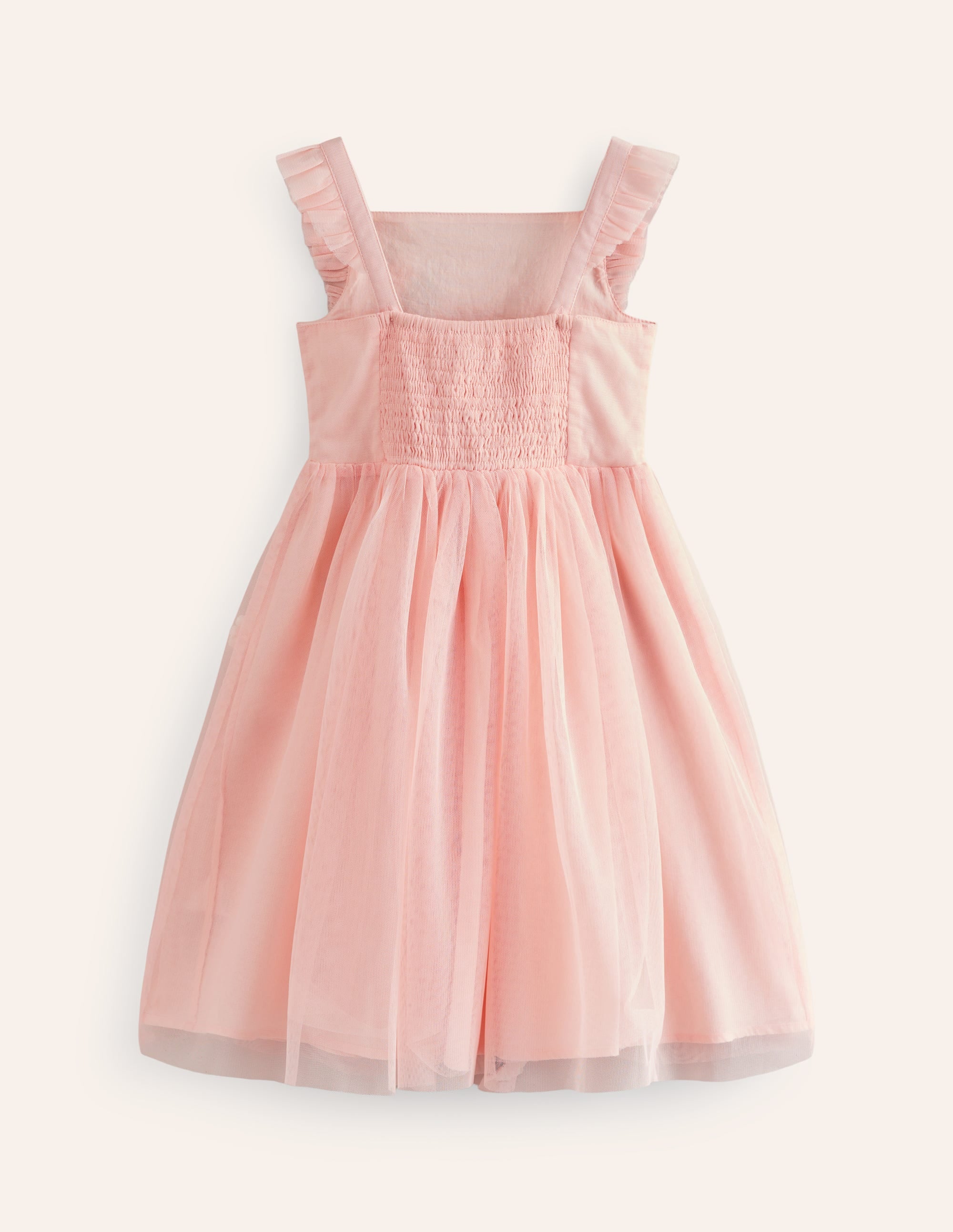 Robe en tulle à appliqué-Insectes rose Provence poudré - Image 2