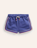 Short en jersey à pompons-Bleu robot