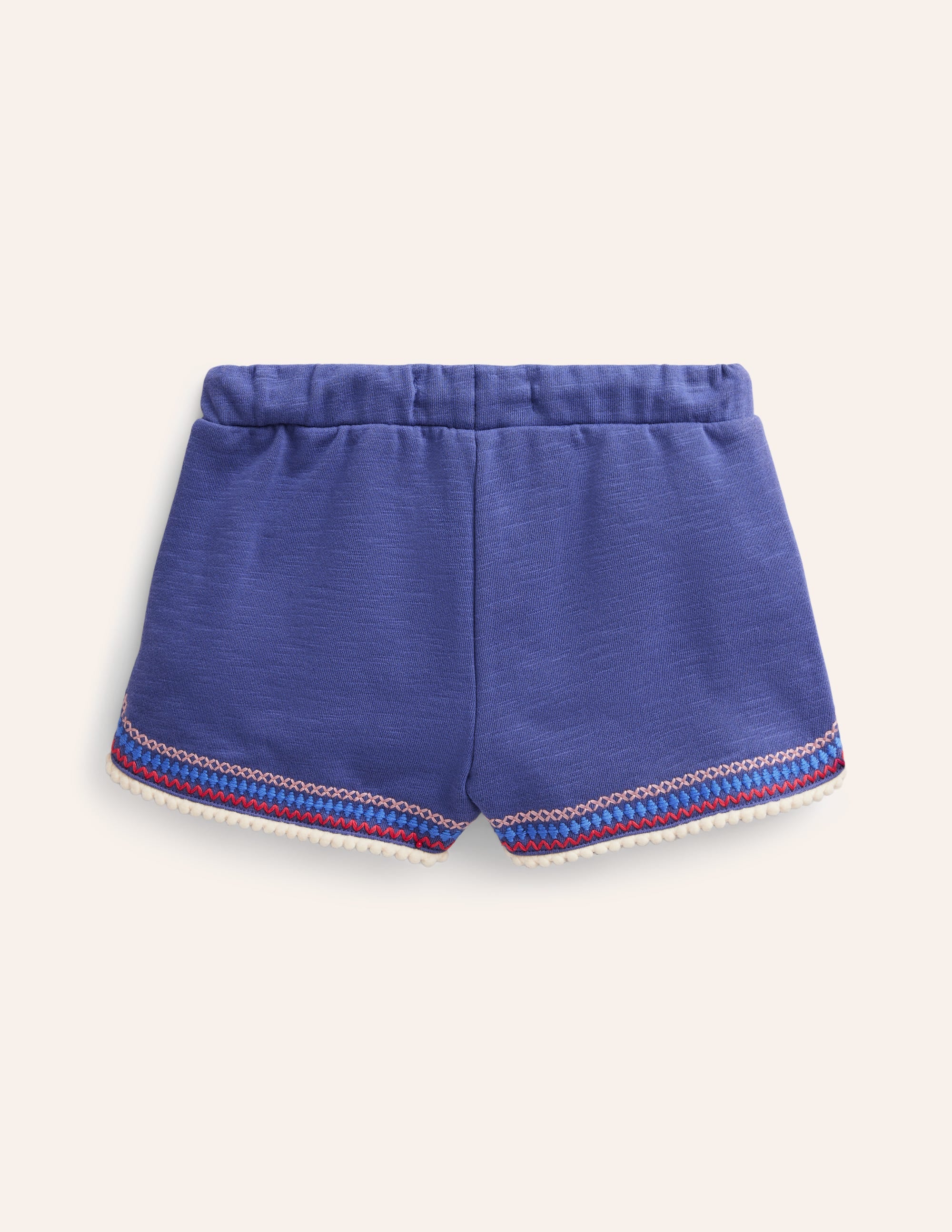 Short en jersey à pompons-Bleu robot - Image 2