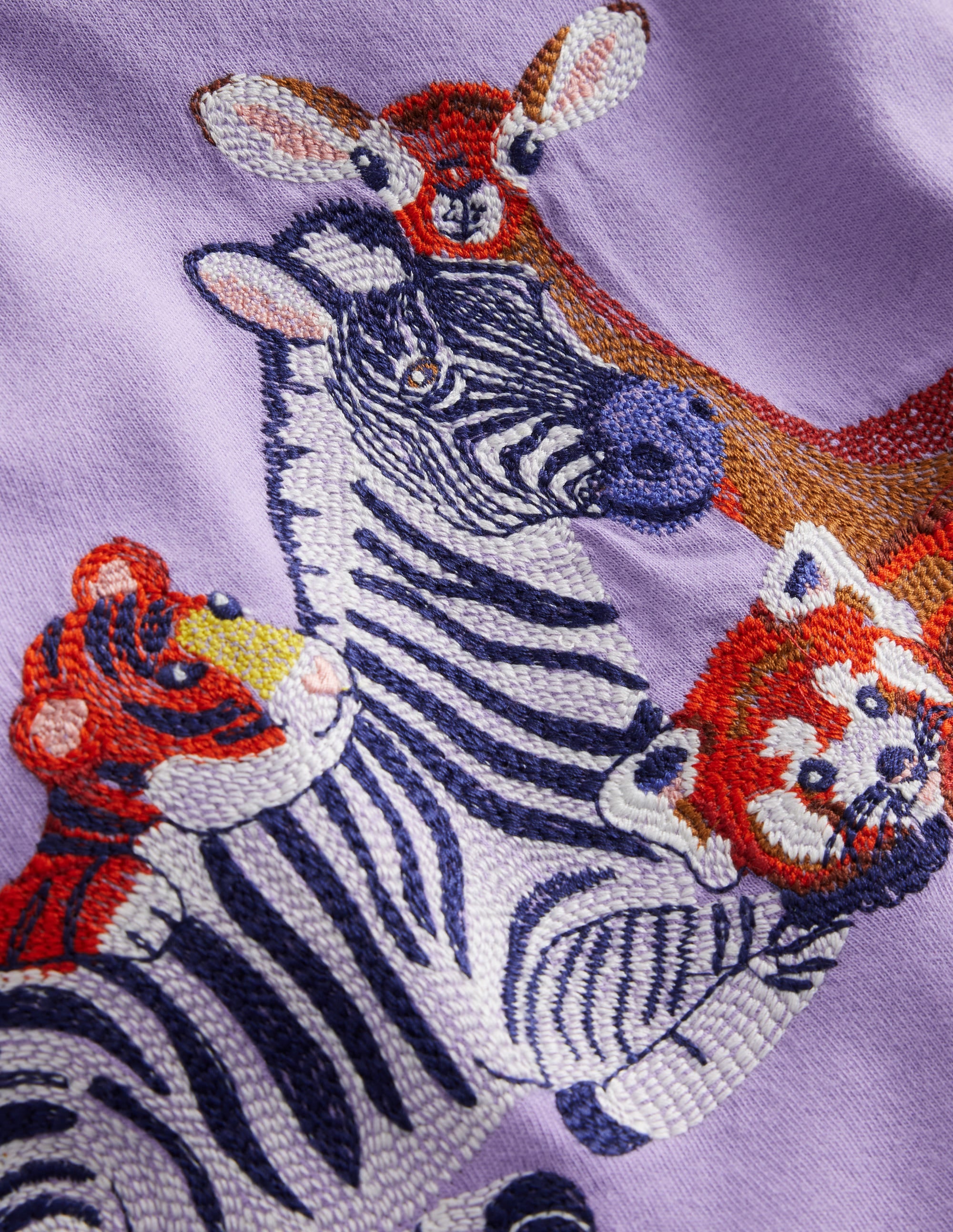 T-Shirt mit Superstitch-Logo-Parma-Violett Safari Tiere - Image 3