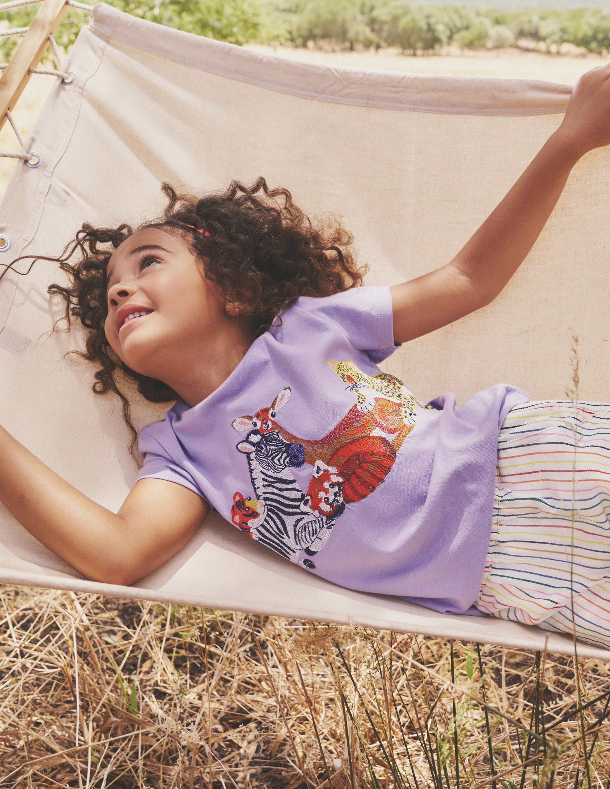T-Shirt mit Superstitch-Logo-Parma-Violett Safari Tiere-4