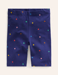 Radlerhose-Steuerbord Blau Konfettipunkte