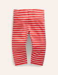 Legging court fun-Rouge confiture/ivoire