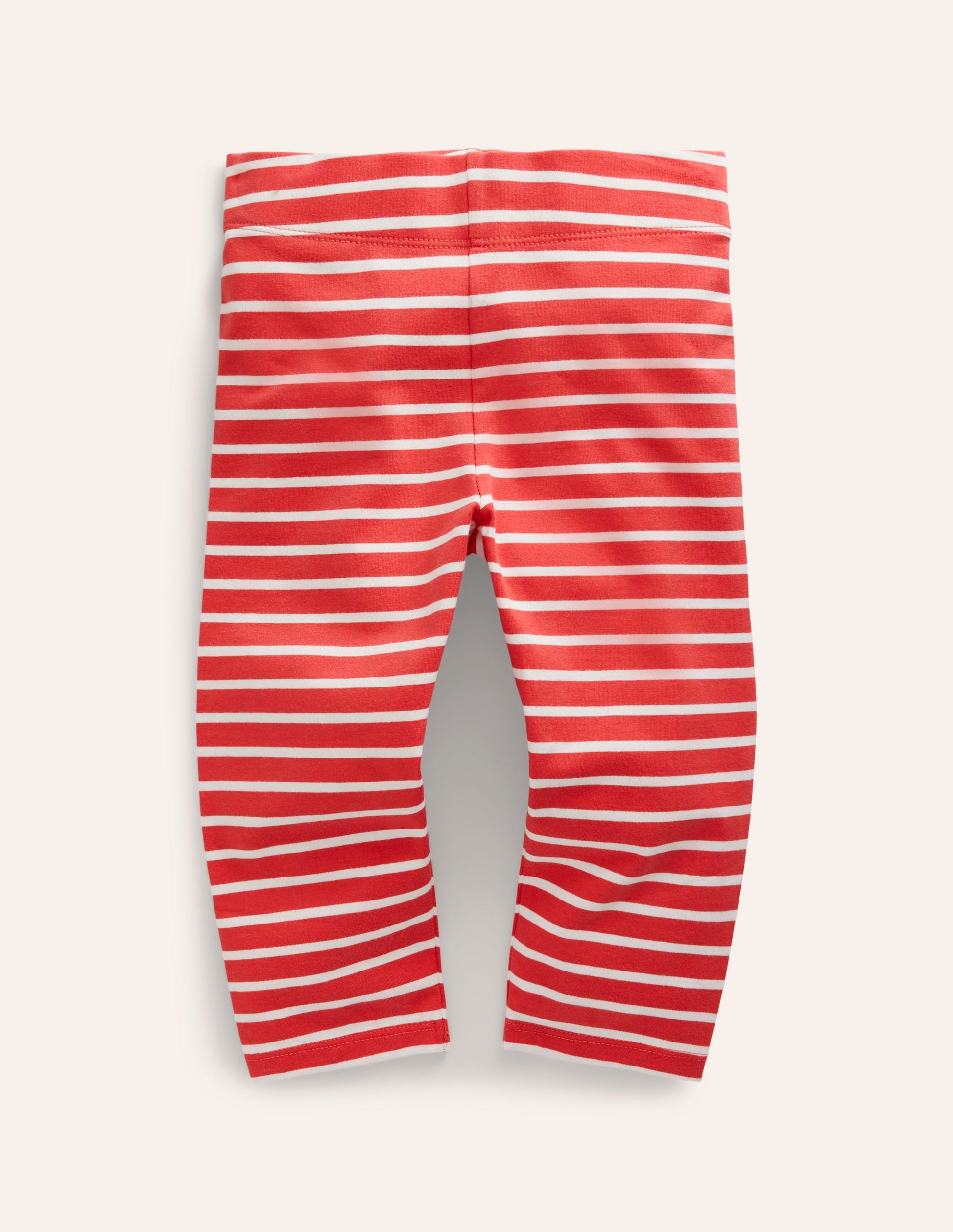 Legging court fun-Rouge confiture/ivoire-1