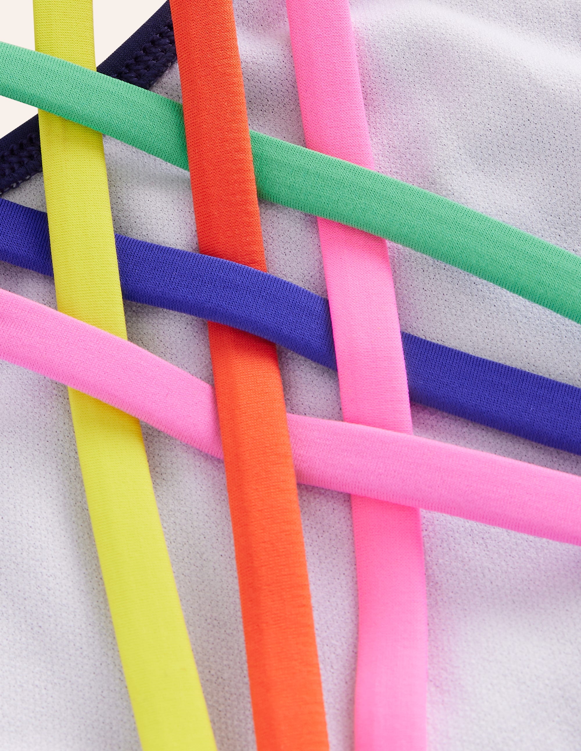 Badeanzug mit gekreuzten Rückenträgern in Regenbogenfarben-Anemone - Image 3
