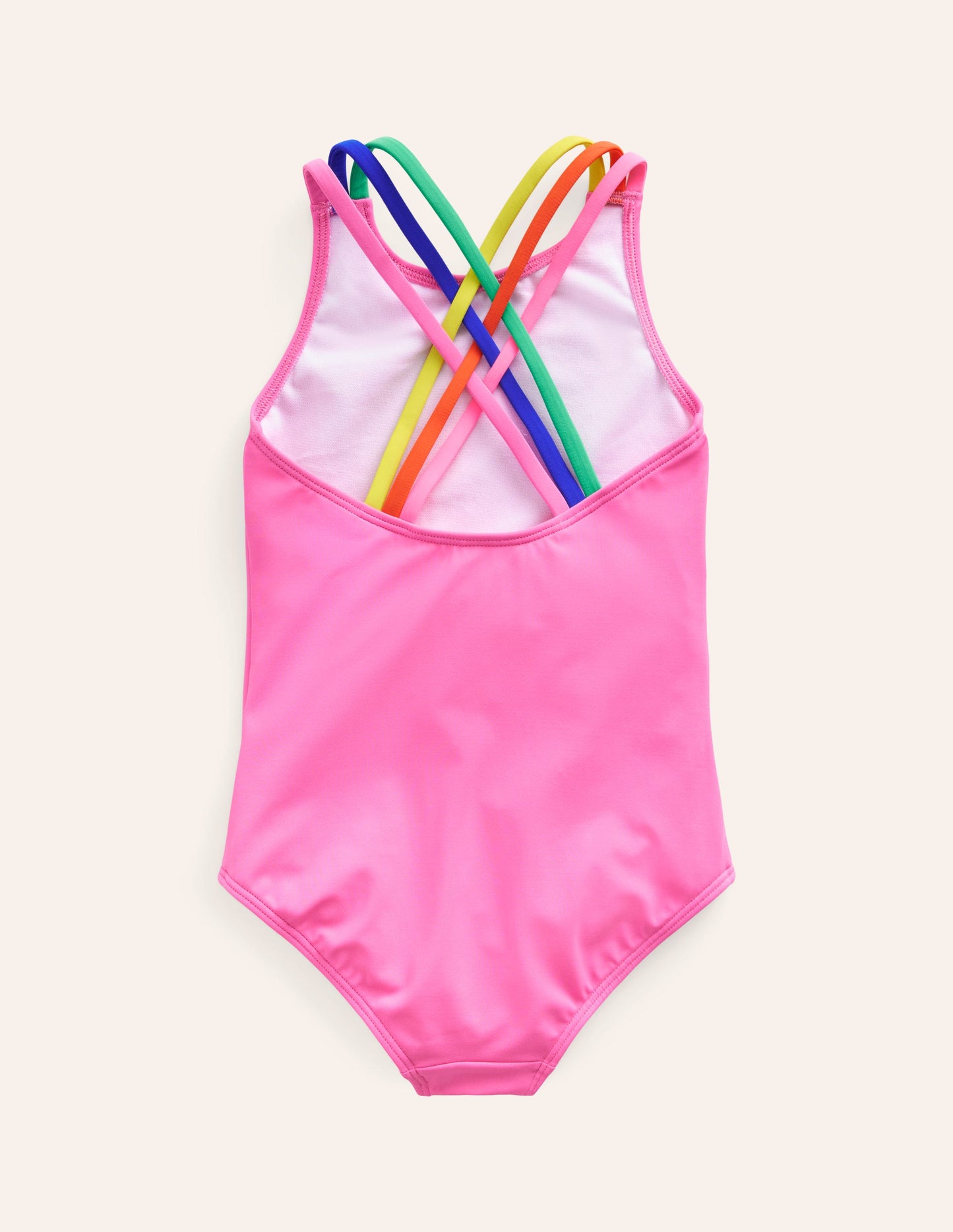 Maillot de bain à bretelles arc-en-ciel croisées dans le dos-Erdbeershake