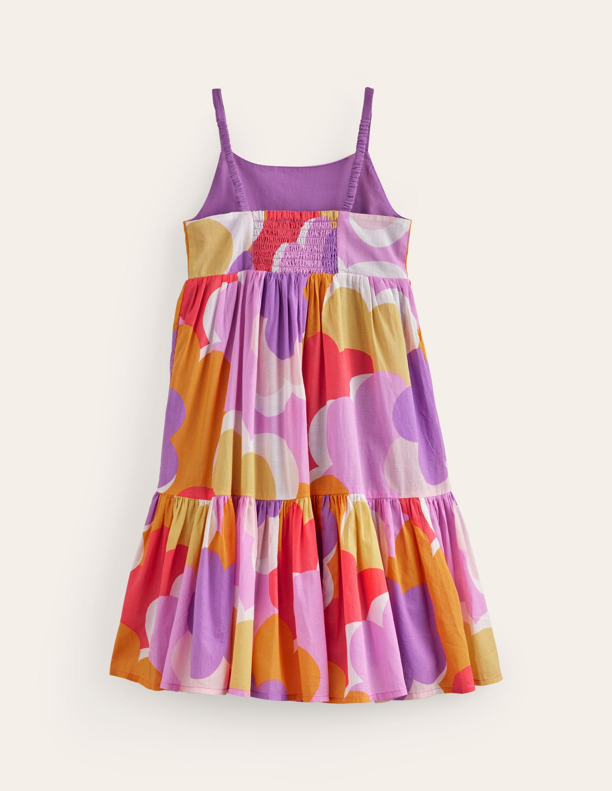 Tiered Twirly Sundress-Jam Red Daisy Cloud-2
