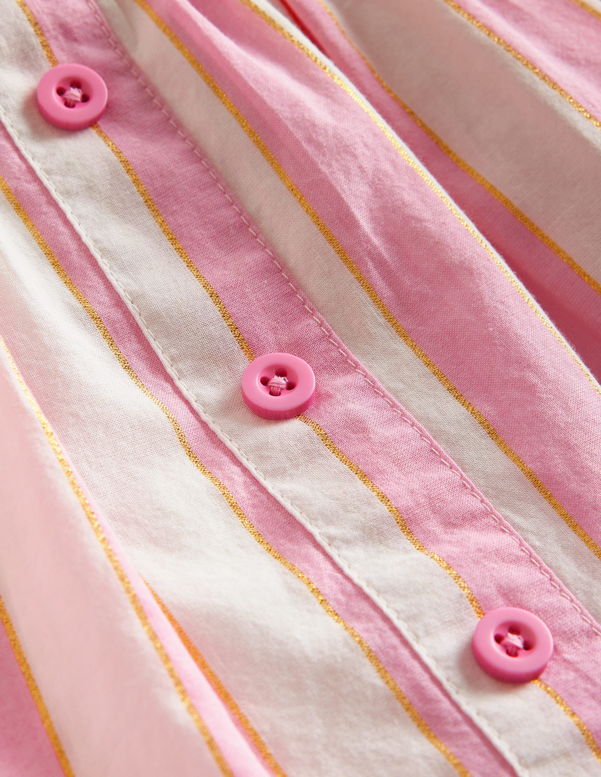 Jupe tournoyante à enfiler-Rayé lurex rose - Image 3