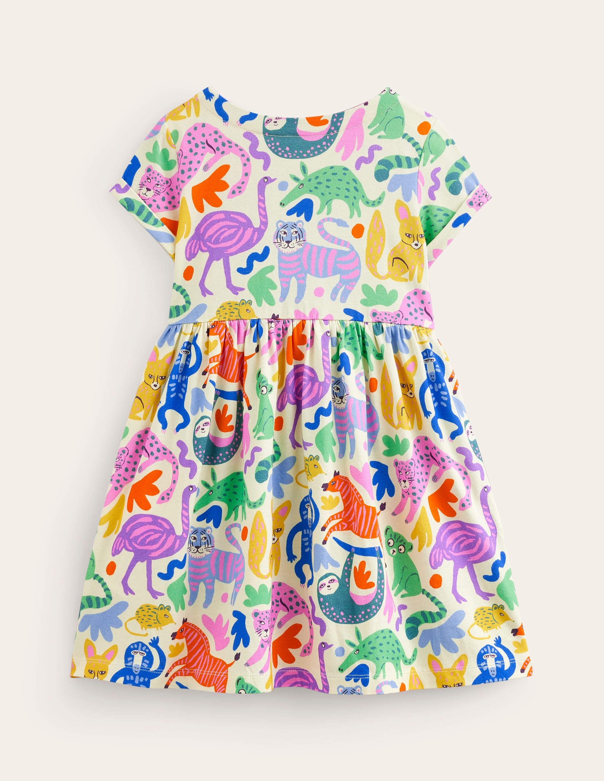 Robe fun à manches courtes en jersey-Copains de safari multi - Image 2