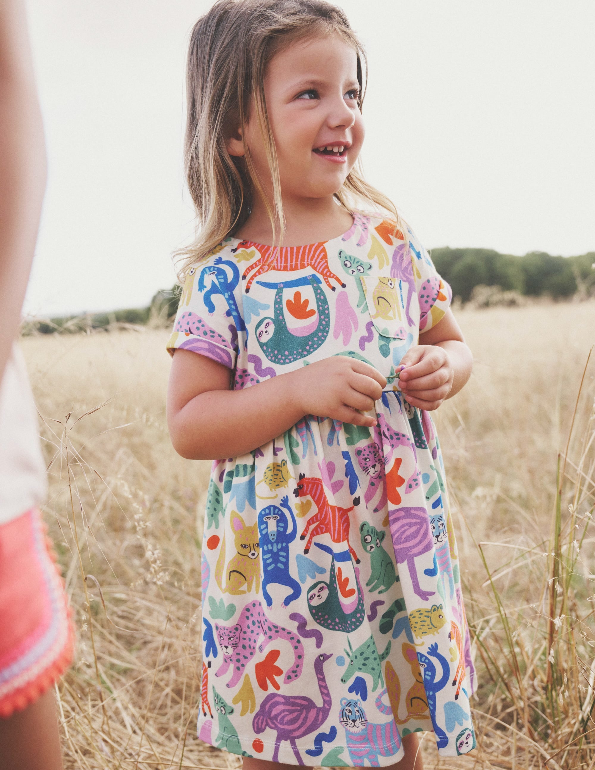 Robe fun à manches courtes en jersey-Copains de safari multi - Image 4