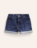 Short en jean-Blanc
