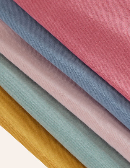 5er-Pack verkürzte Leggings-Bunt Pastell Regenbogen