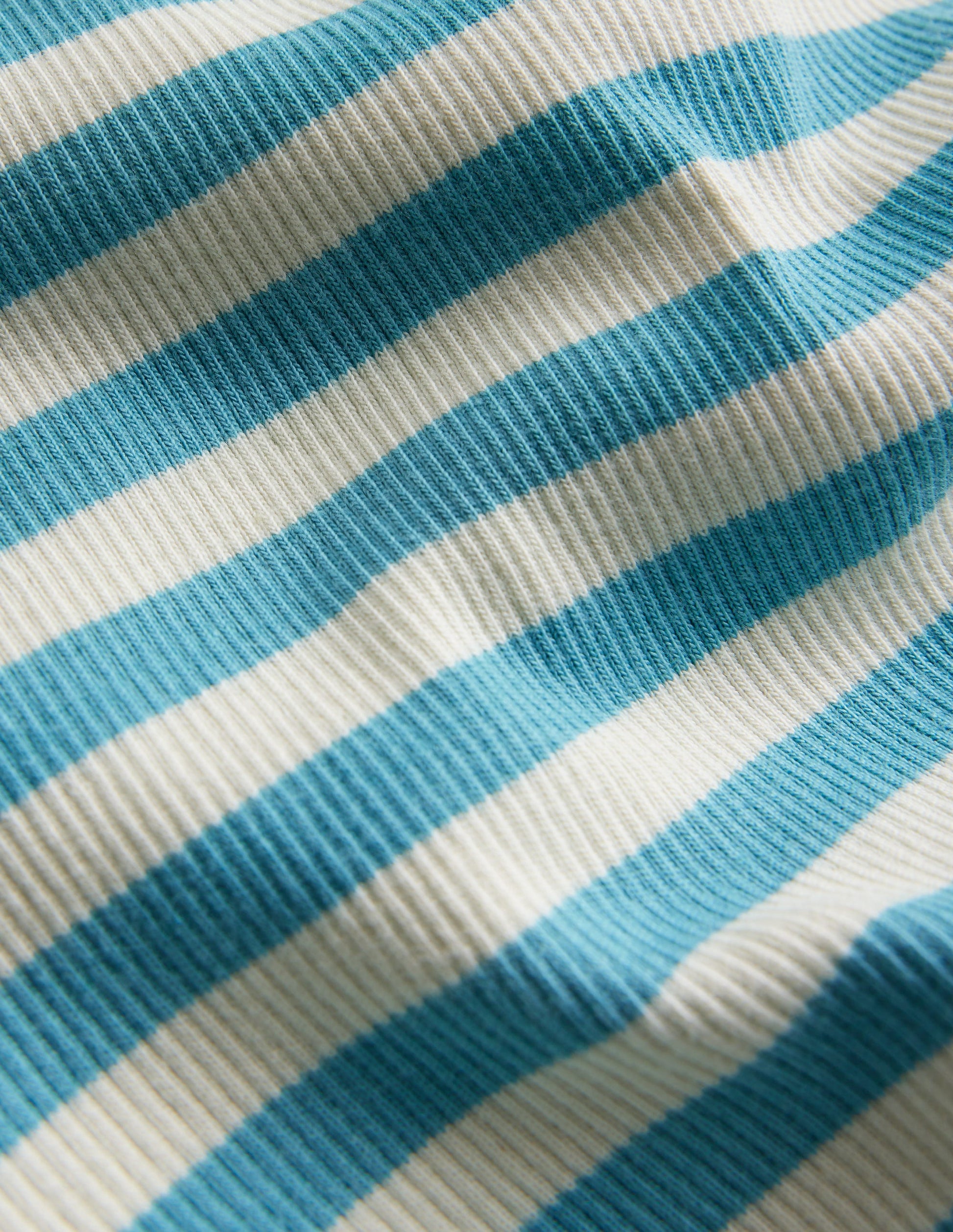 Legging côtelé bordé de dentelle-Bleu mer aigue-marine/ivoire-3