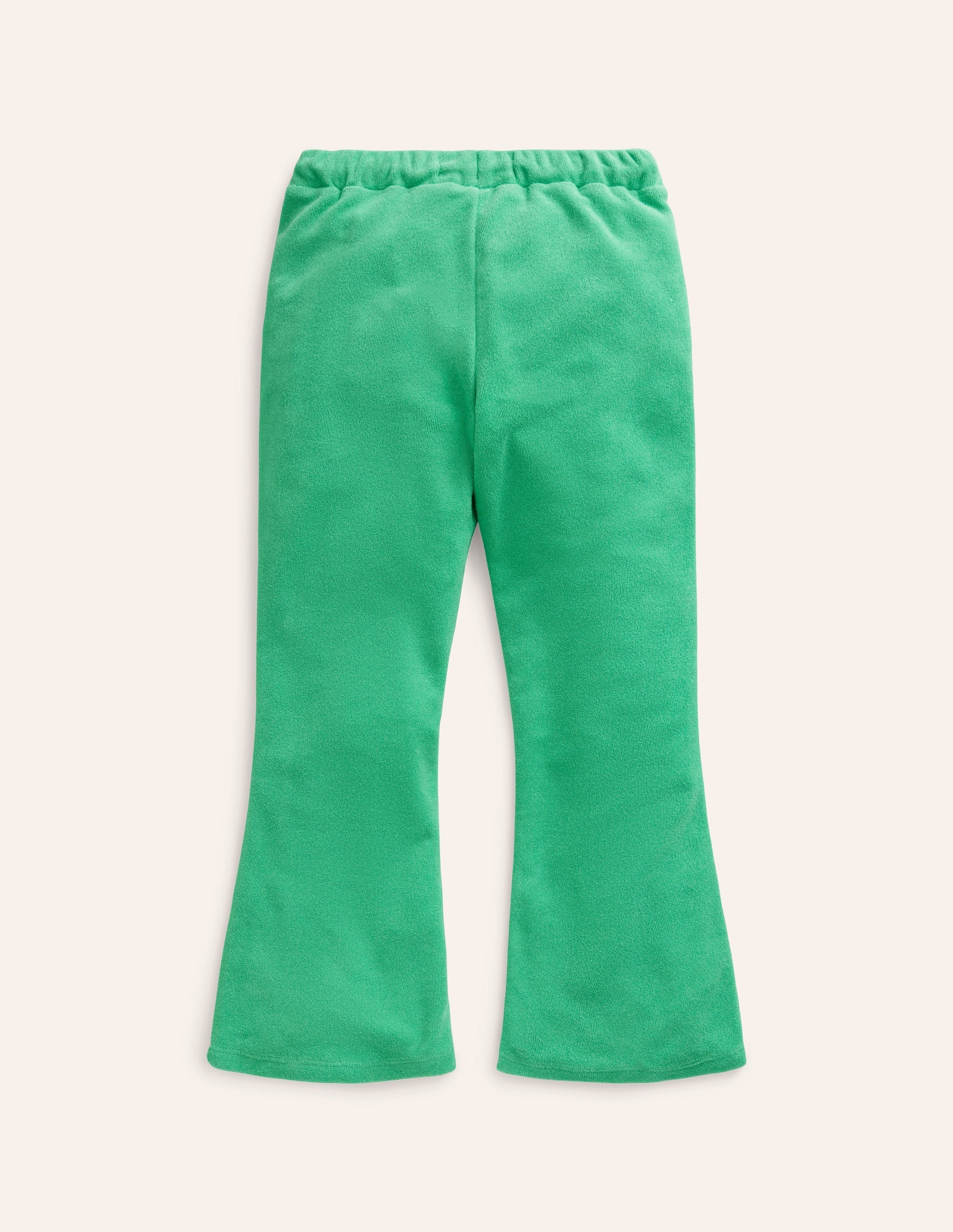 Pantalon évasé en éponge-Vert petit pois - Image 5