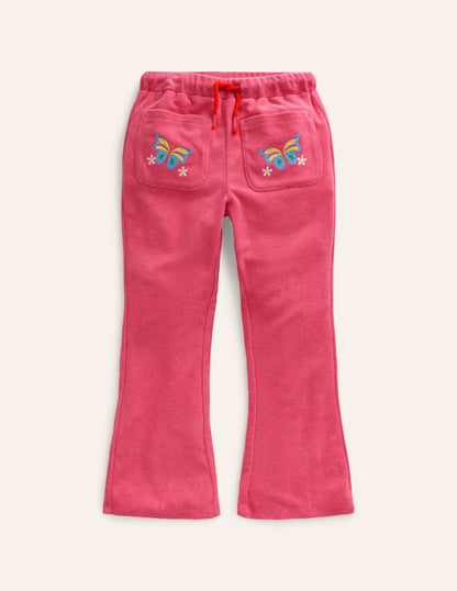 Ausgestellte Frottee-Hose-Zuckerwattenrosa-1