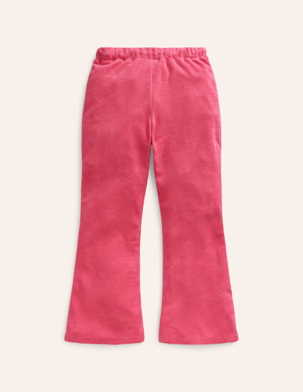 Ausgestellte Frottee-Hose-Zuckerwattenrosa