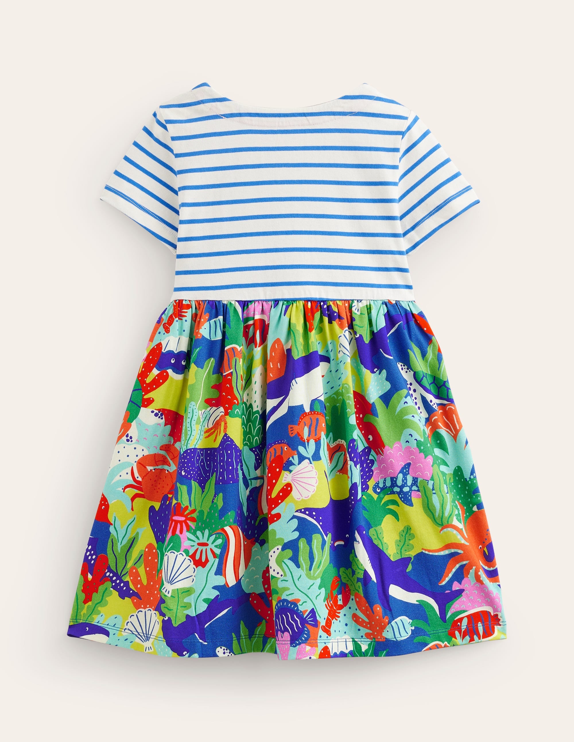 Hotchpotch Jersey-Kleid-Saphirblau Unterwasser-Welt - Image 2