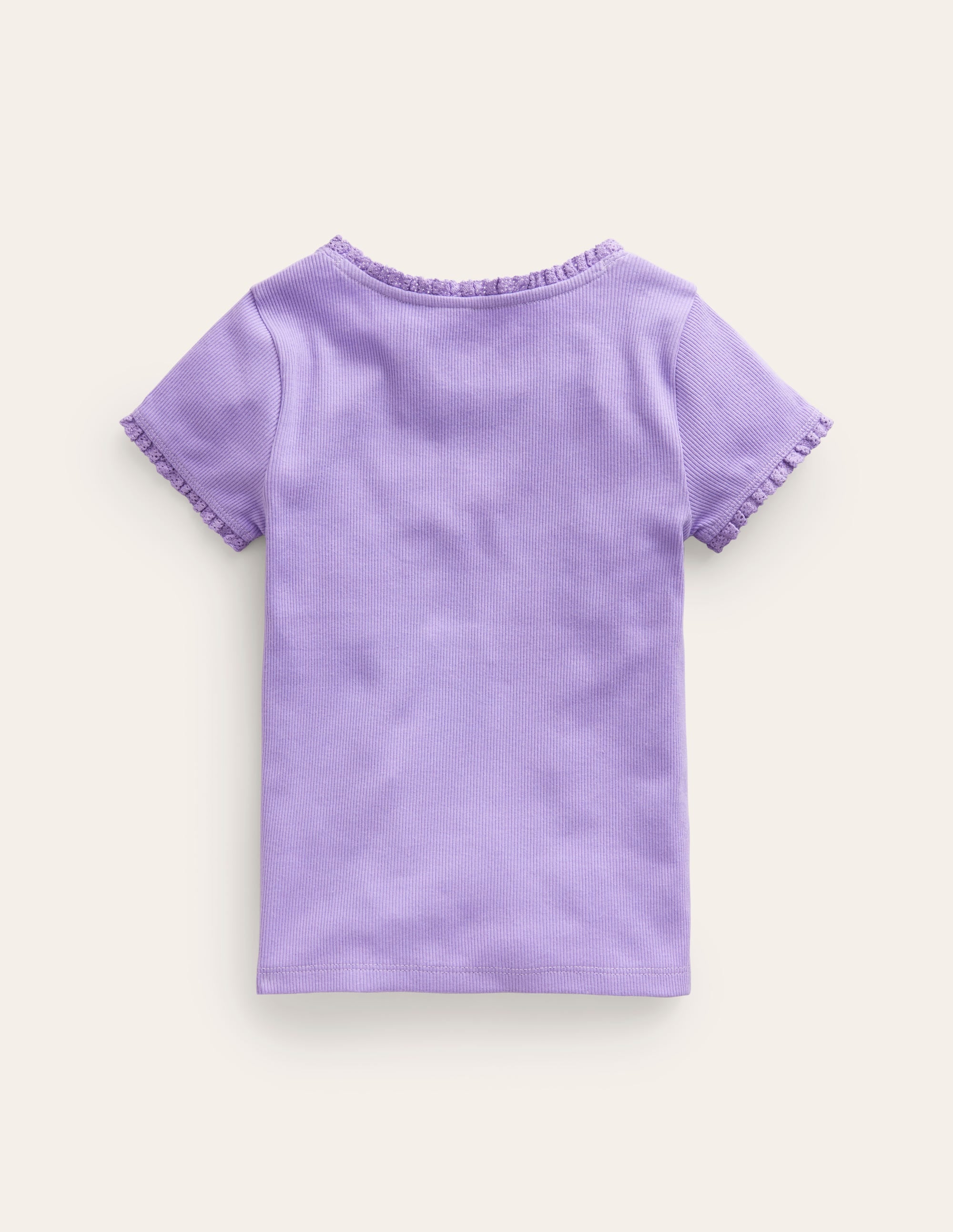 T-shirt côtelé à manches courtes-Parme - Image 2