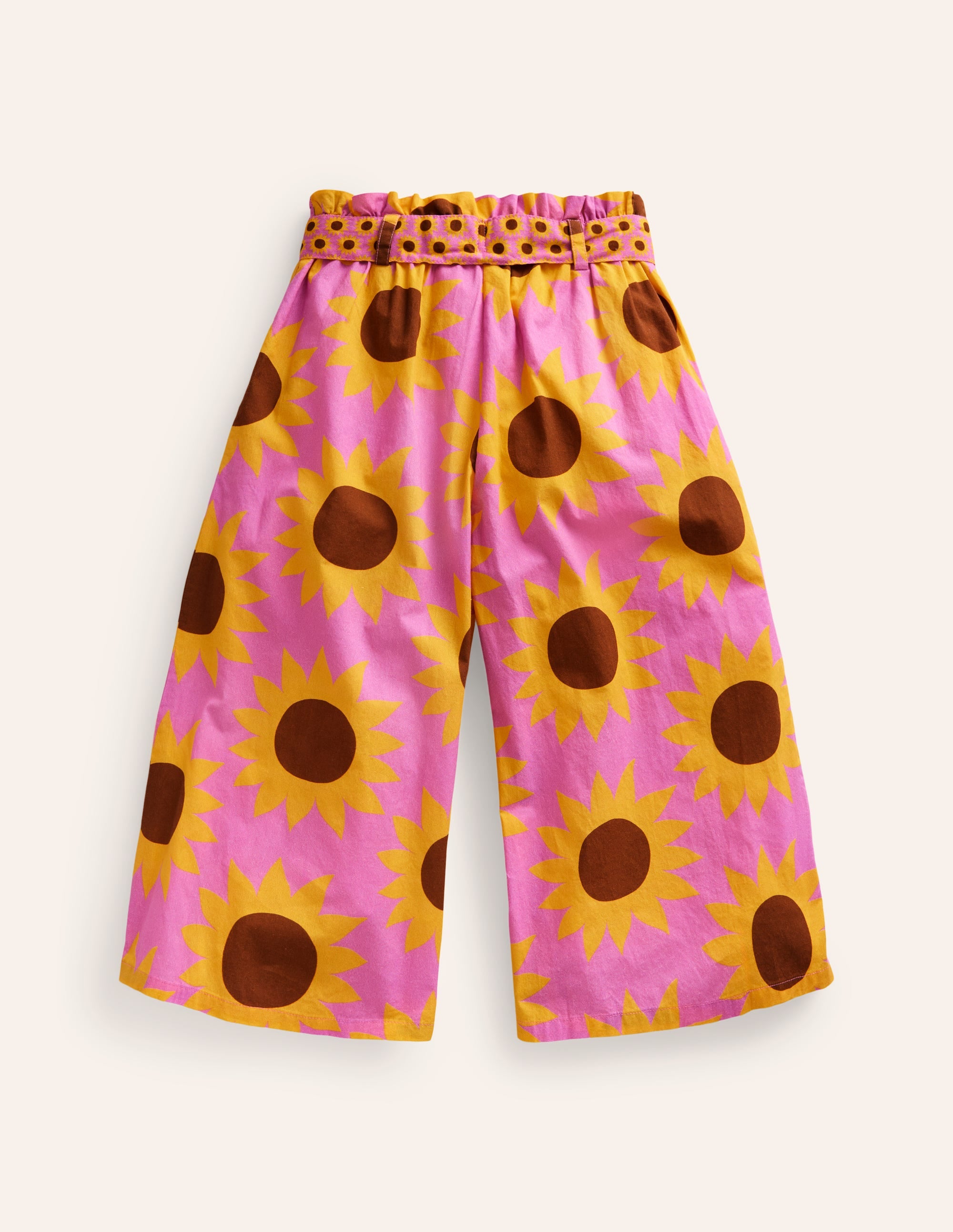 Pantalon large imprimé-Motif Sunflower Geo rose - Image 2