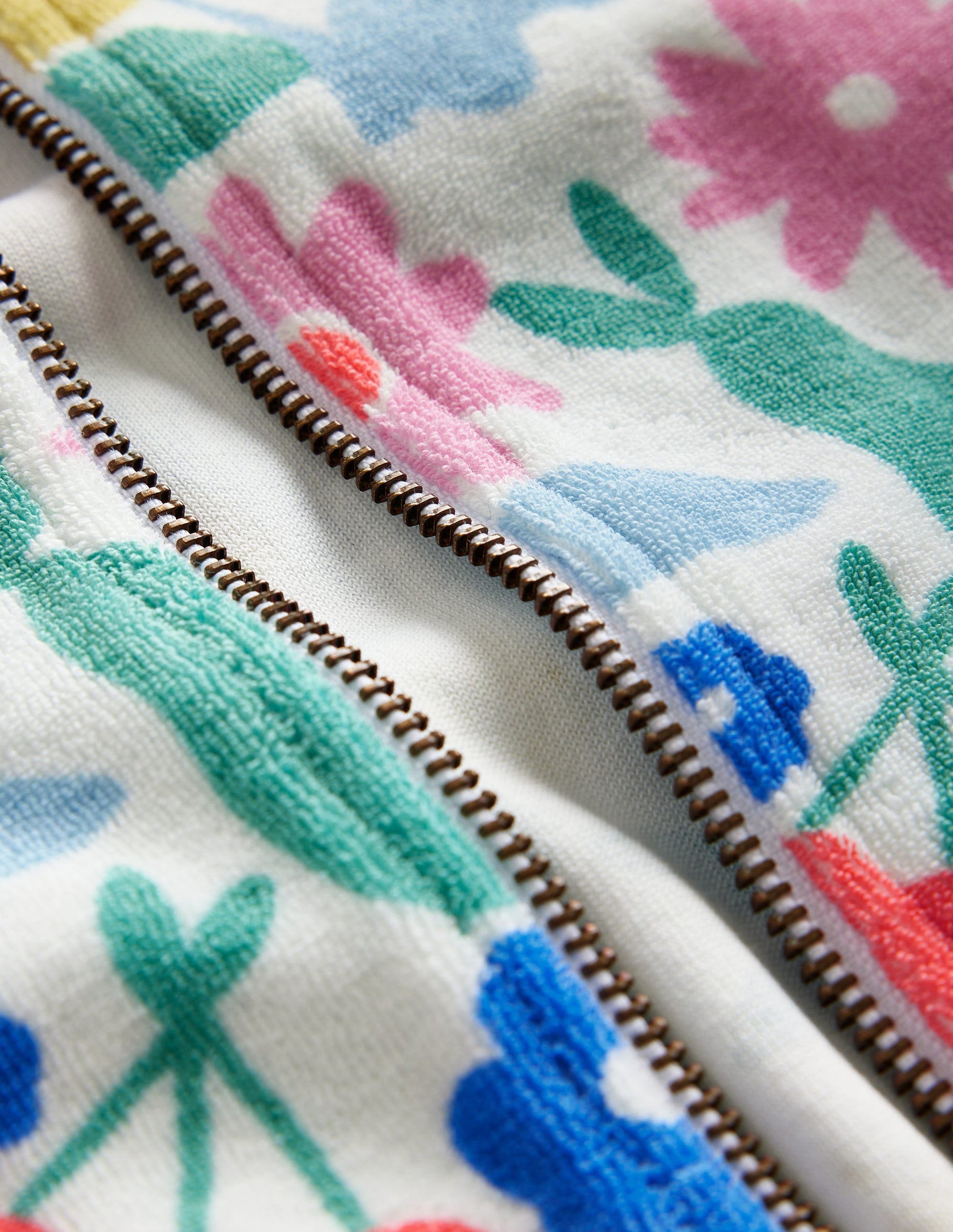Zip-Through Towelling Hoodie-Multi Holiday Stencil-3