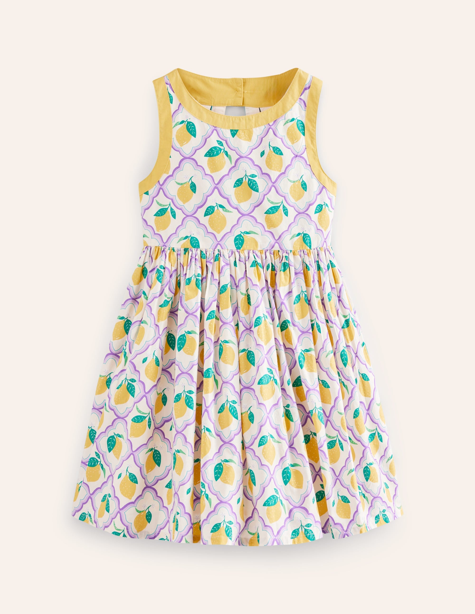 Kleid mit Rückendetail-Lavendel Zitronenhain - Image 4