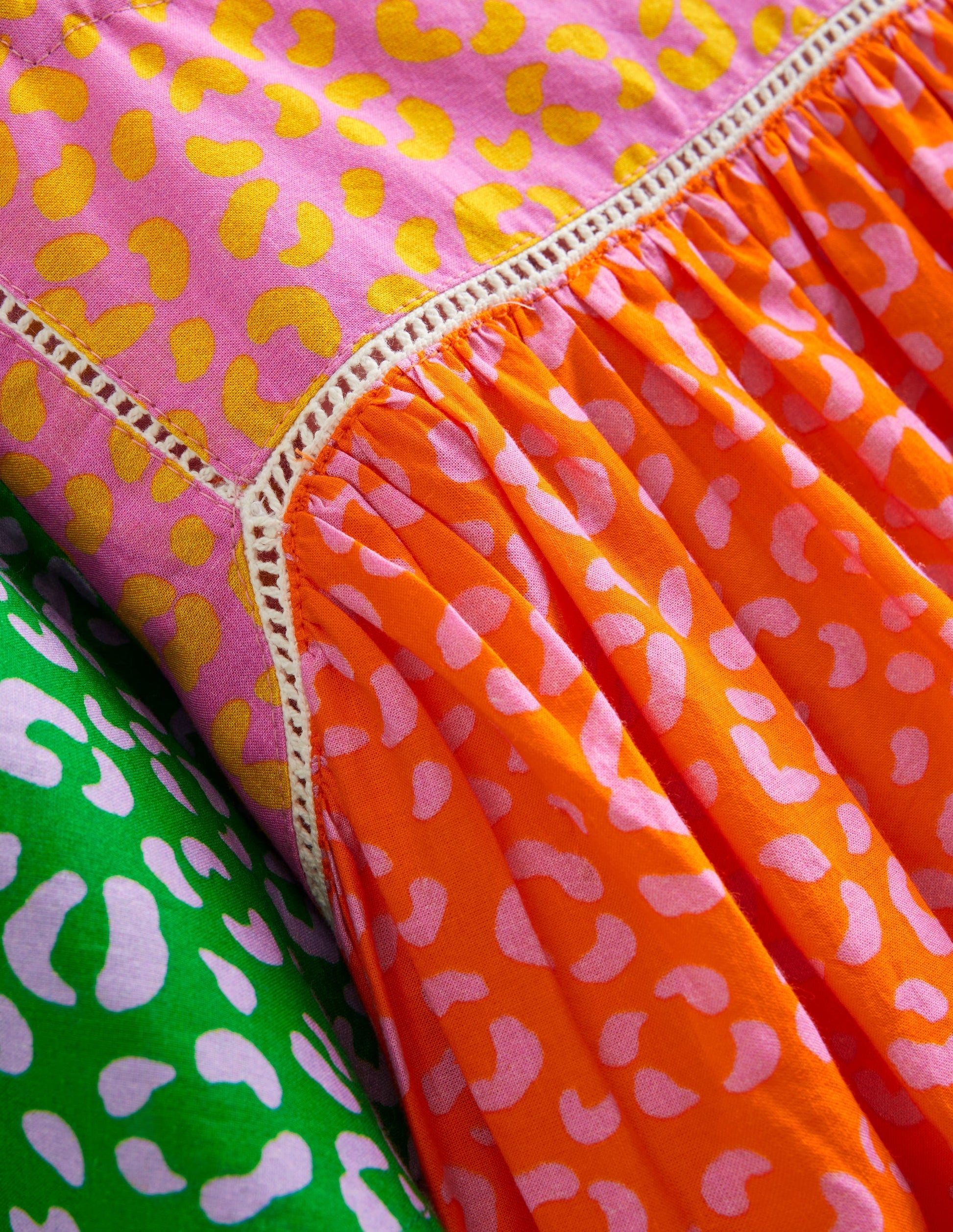 Leichtes Freizeitkleid-Bunt Leopardenmuster-3