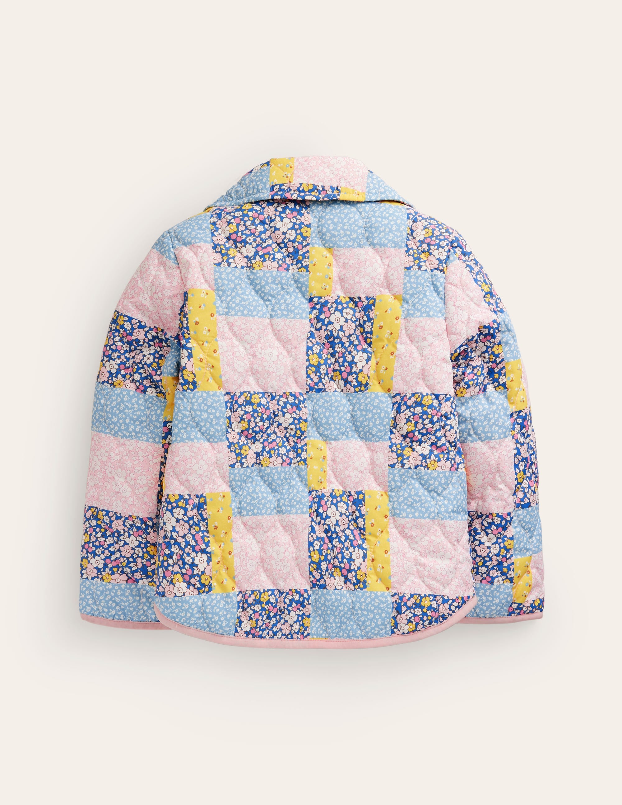 Steppjacke mit Kragen-Patchwork Floral - Image 2