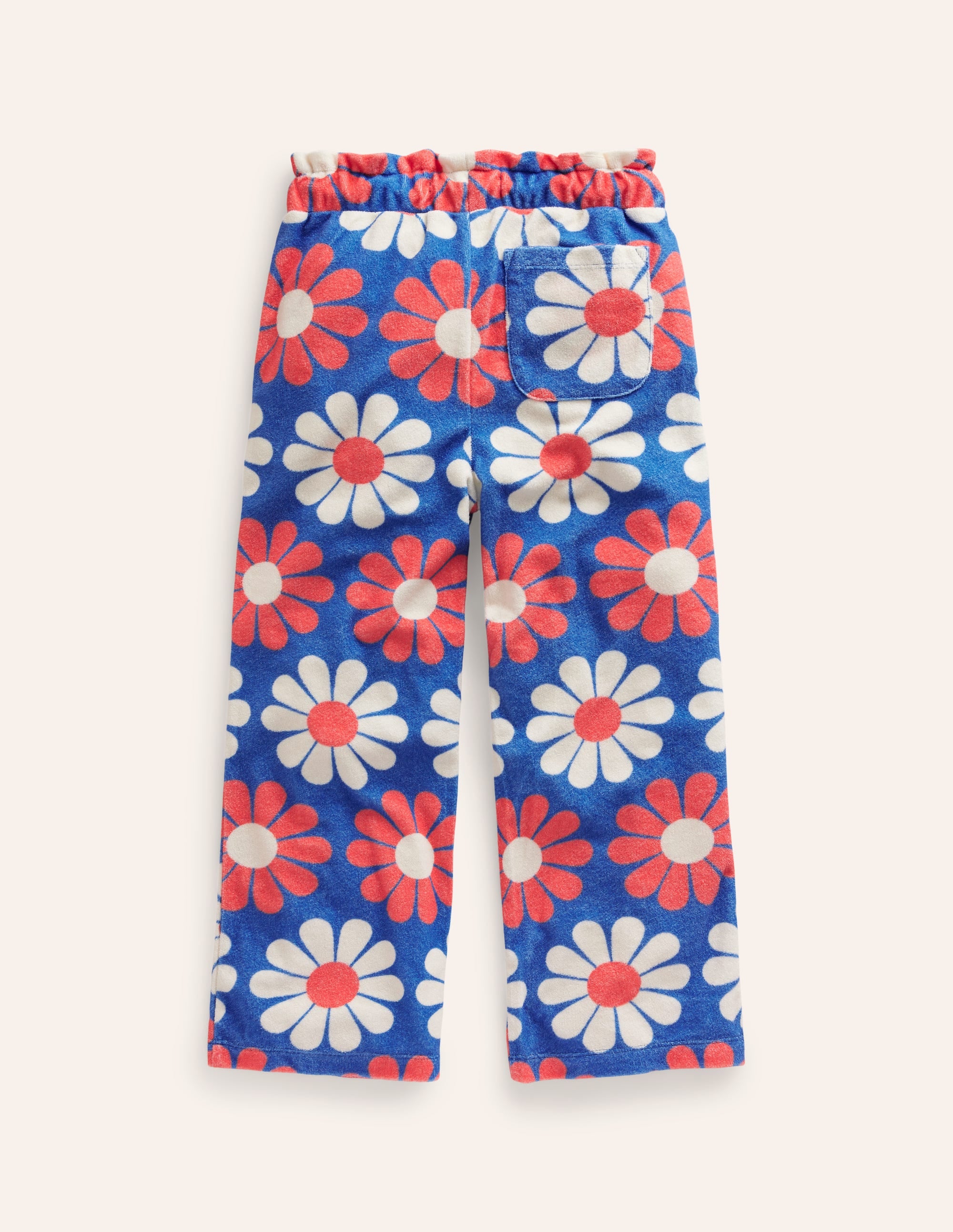 Pantalon en éponge-Pâquerette géométrique bleu cabanon - Image 2