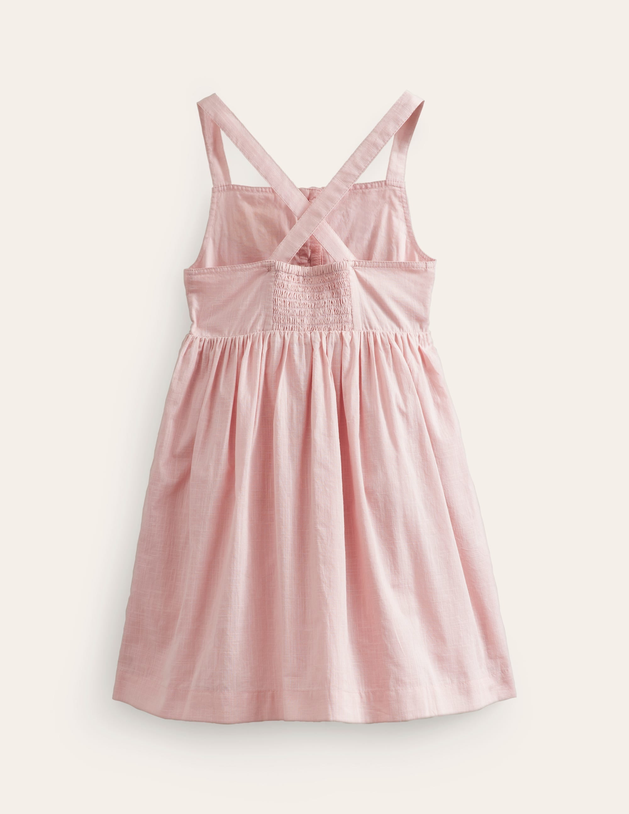 Logo-Kleid mit durchgehender Knopfleiste-Ballettrosa Eiscreme - Image 2