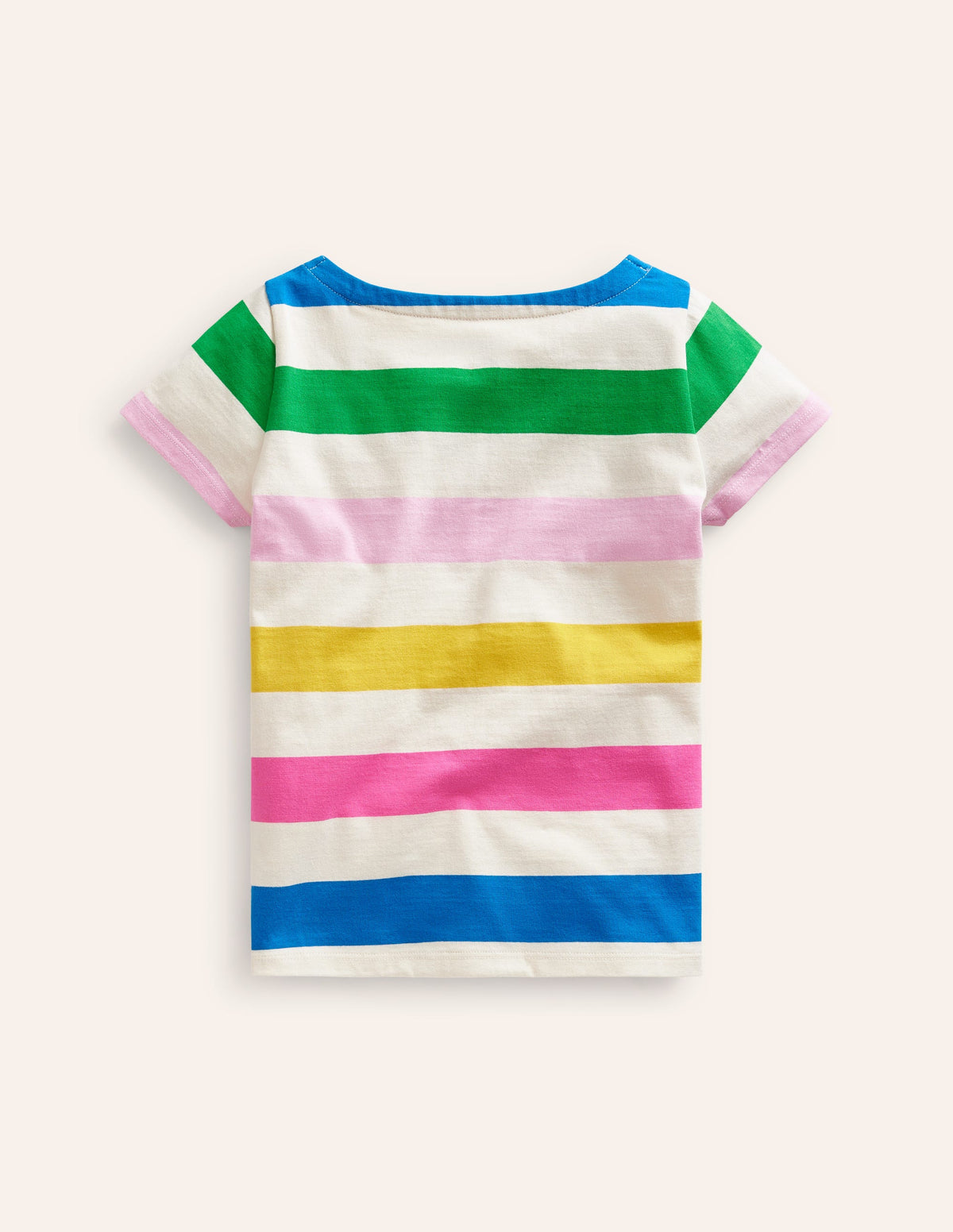 Matrosenshirt mit kurzen Ärmeln-Bunt Streifen - Image 2