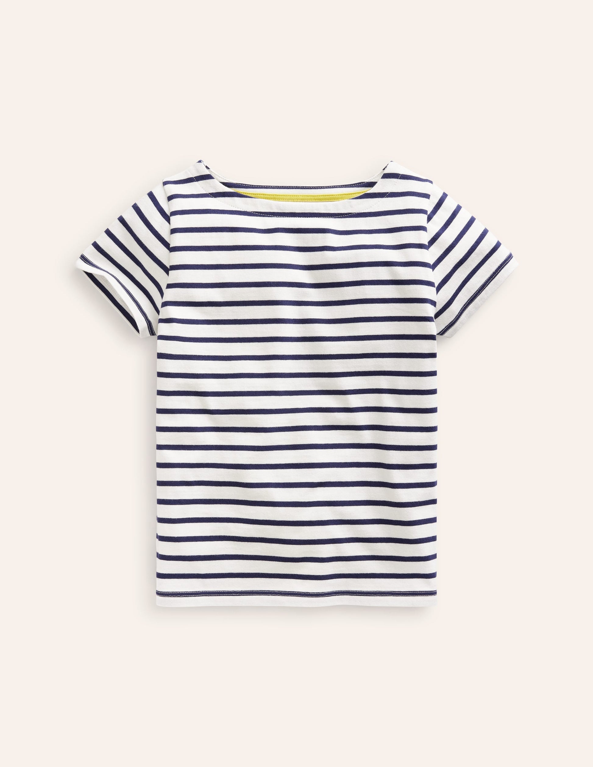 Short Sleeve Breton-Ivory/ College Navy-1