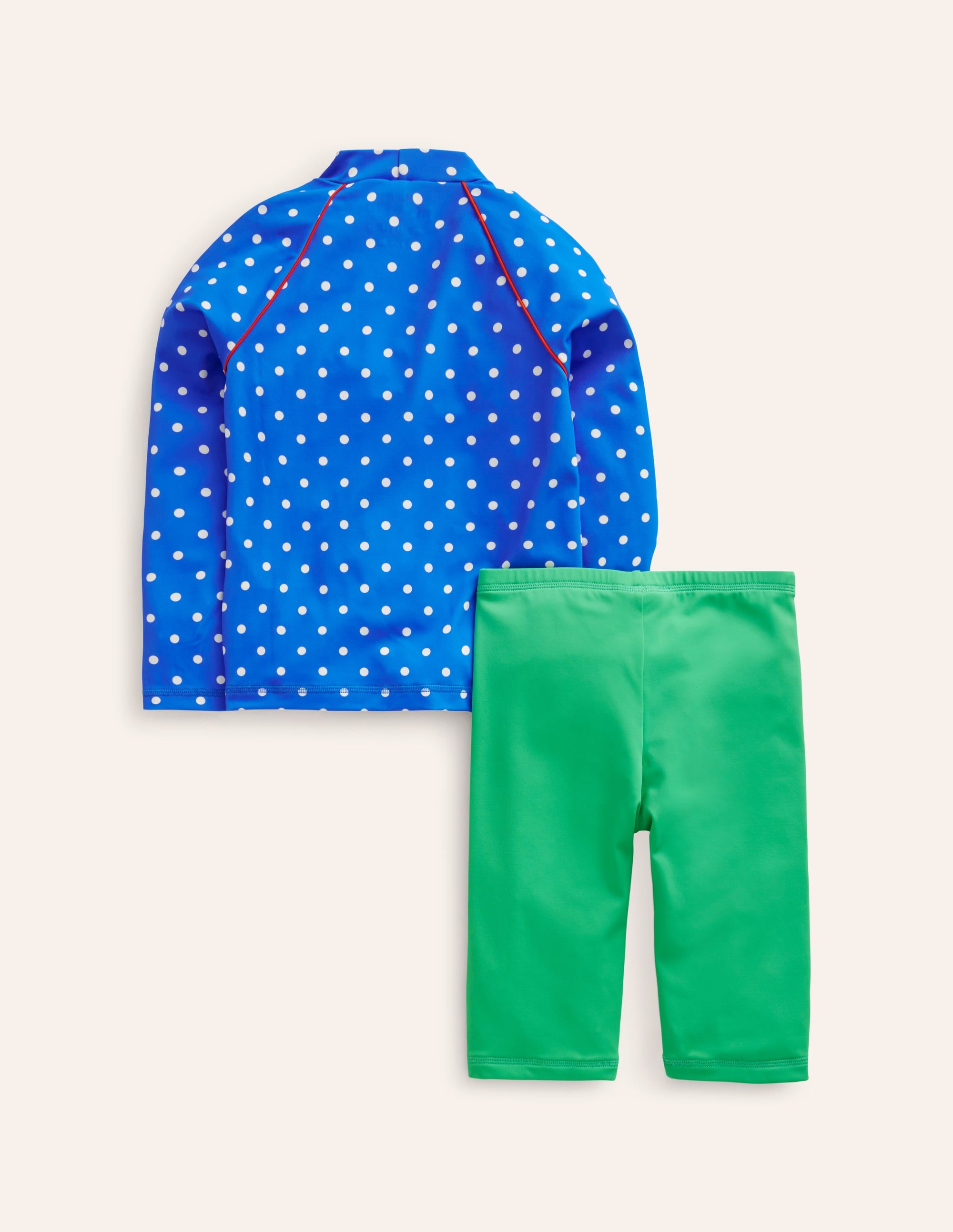 Badeshirt-Set mit Sonnenschutz-Meerjungfrau-Applikation - Image 2