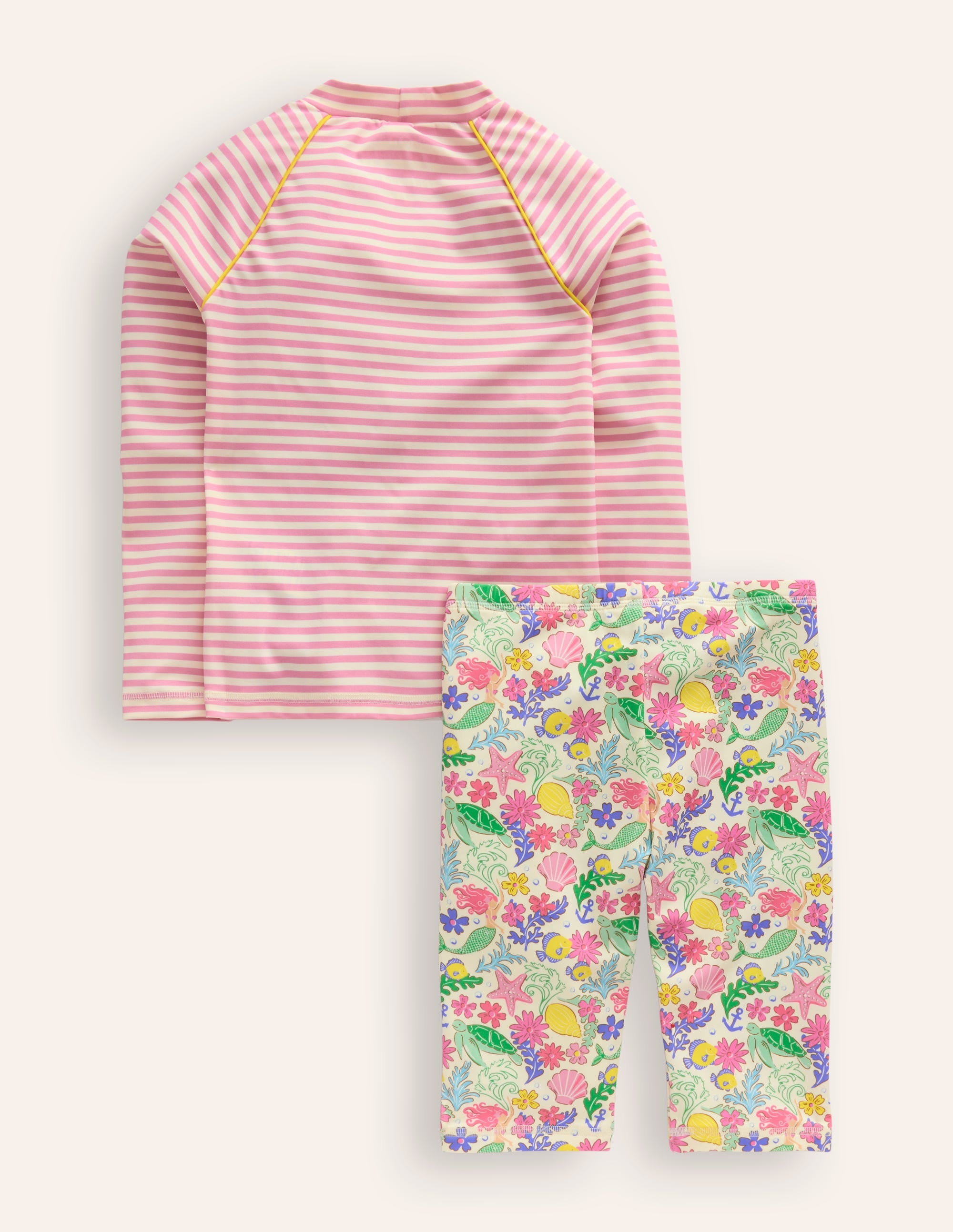 Ensemble avec haut de plage et protection solaire-Motif sirène multi - Image 2