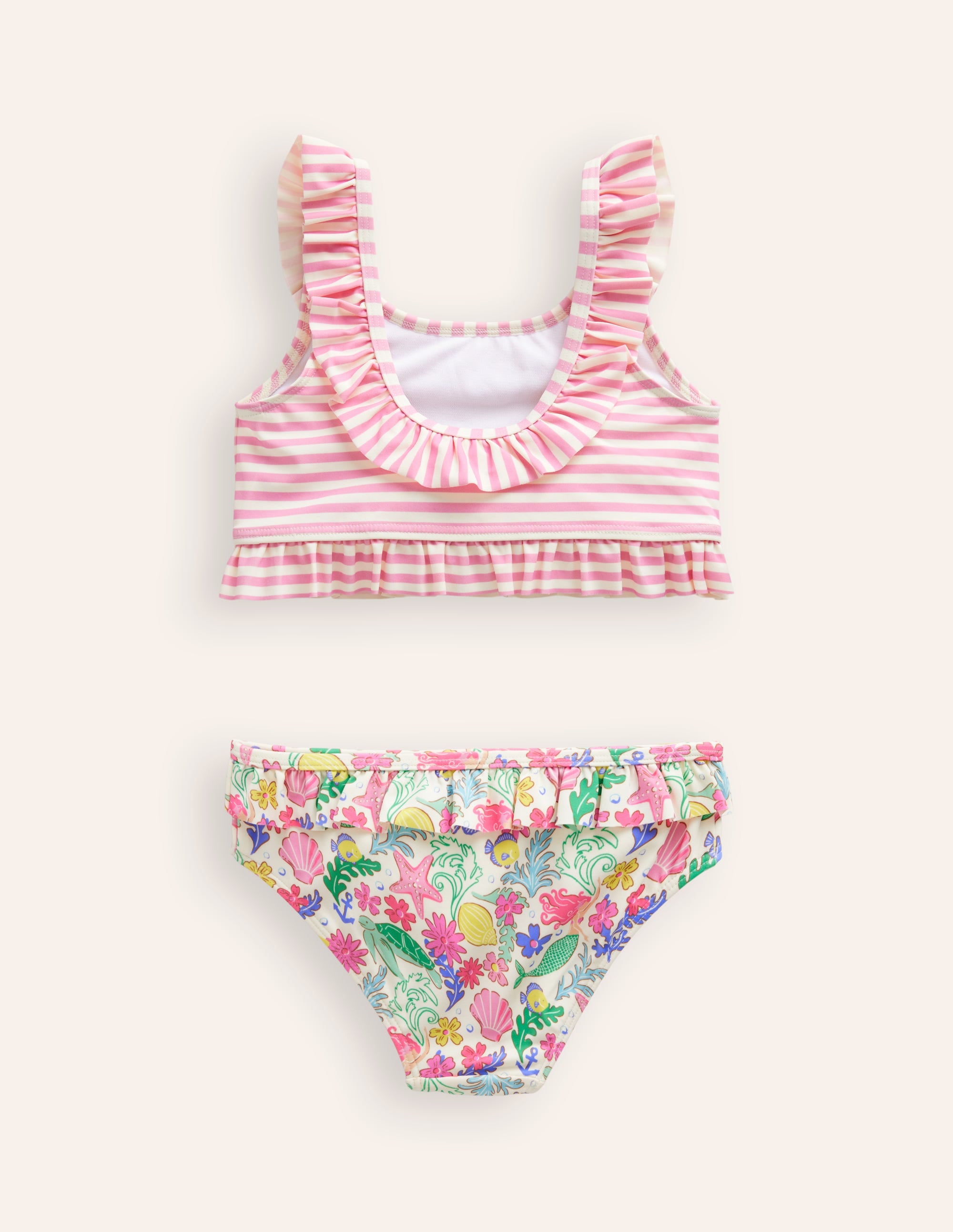Bikini volanté à motif pêle-mêle-Motif sirène multi - Image 2