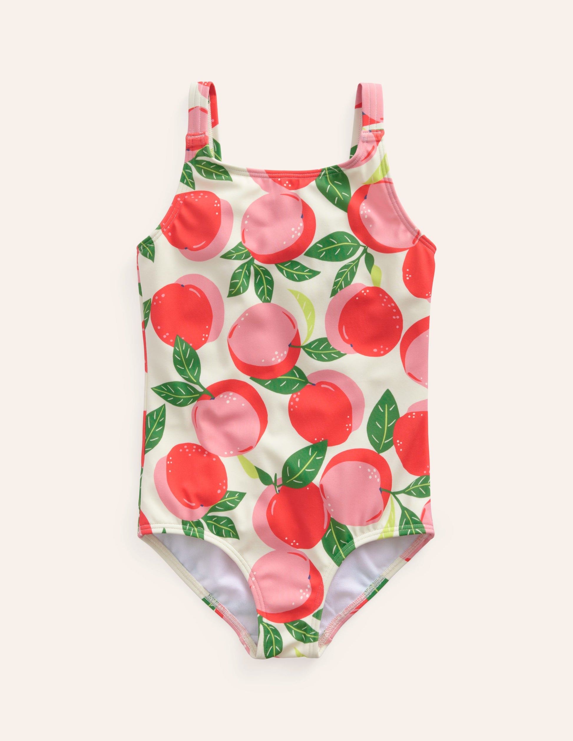 Maillot de bain fun à imprimé-Pêches rose Provence poudré-1